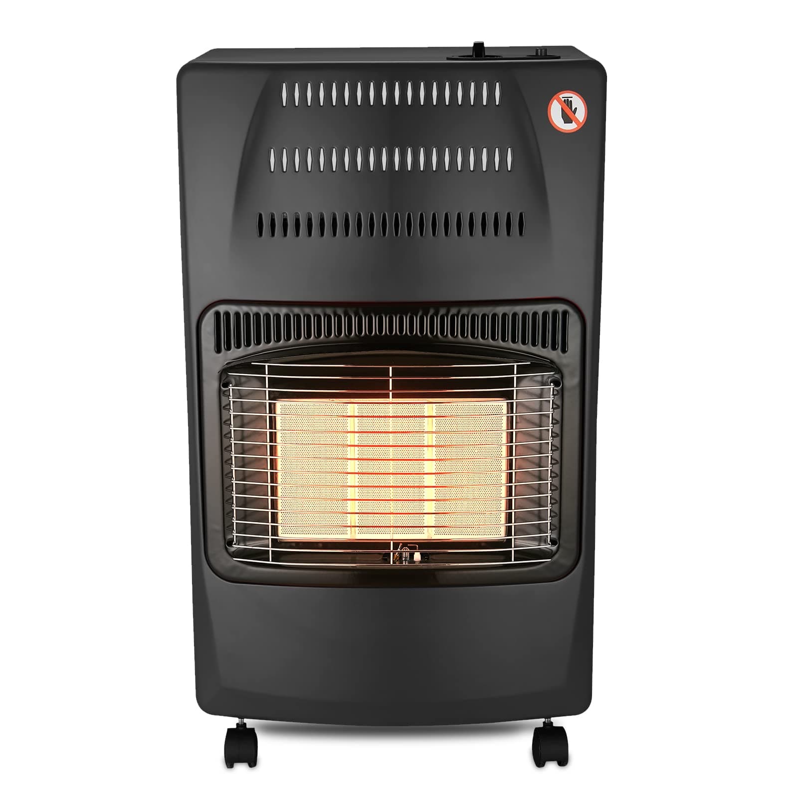 Vivicreate Propane Heater 14500 BTU With ODS & Tip-over Protection, Outdoor Gas Heater for Patio, Garage, Camping, Shop Gas Regulator & Hose Included (Black)