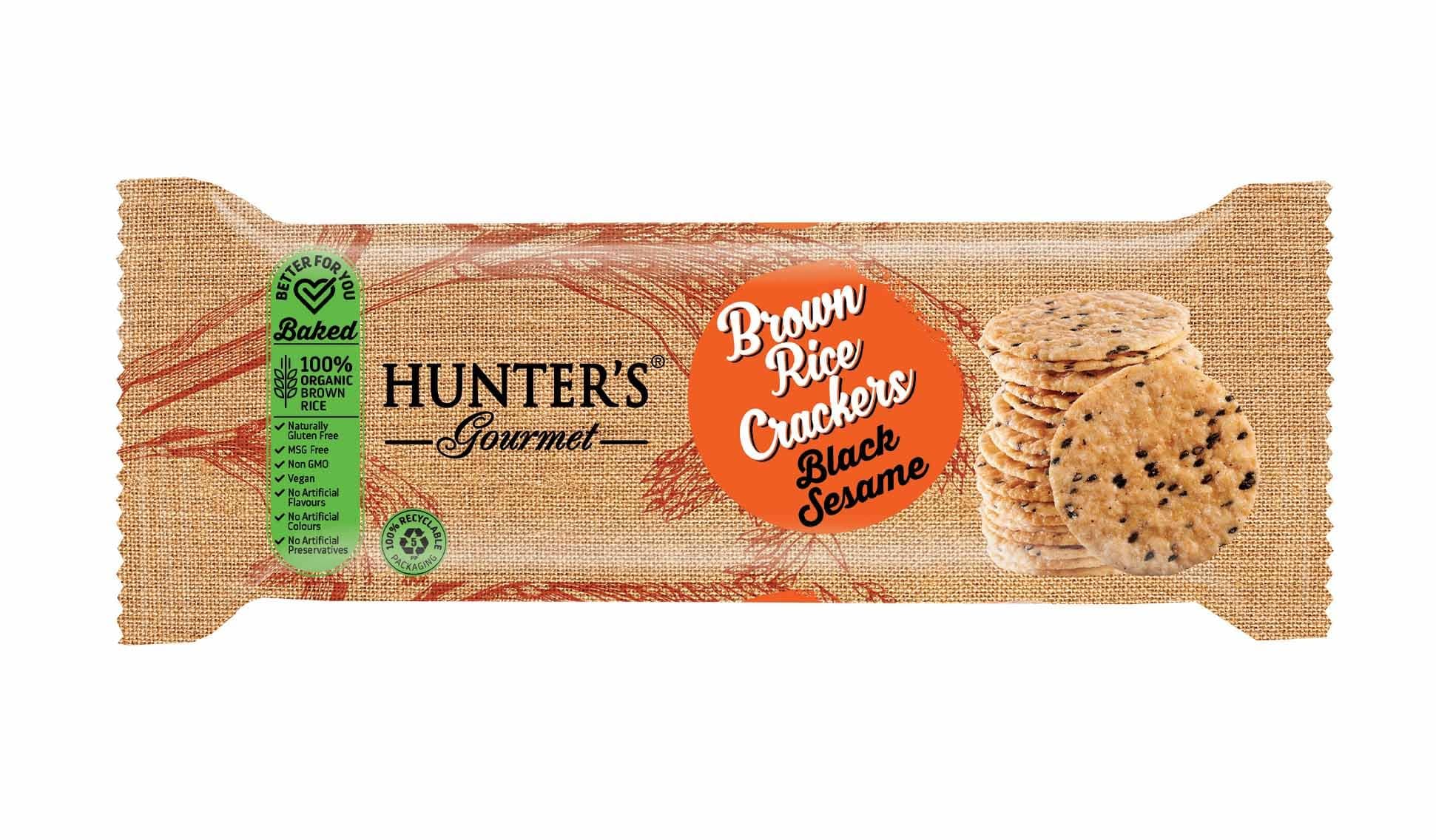 Black Sesame Brown Rice Crackers 100g