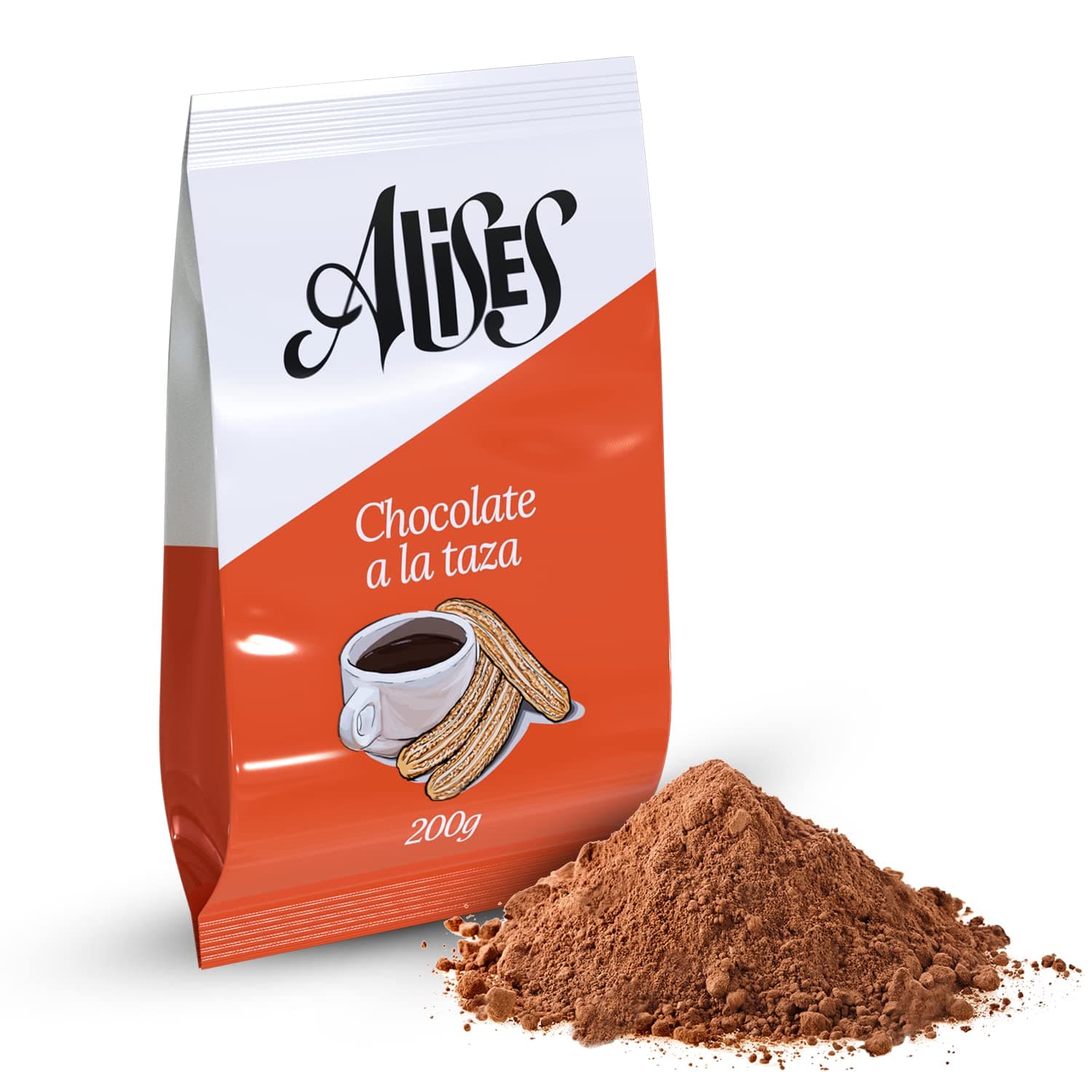 Spanish Hot Chocolate Podwer 200g | Gluten Free, Soya Free, and Dairy-free Chocolate Drink | Vegan | Chocolate a la taza