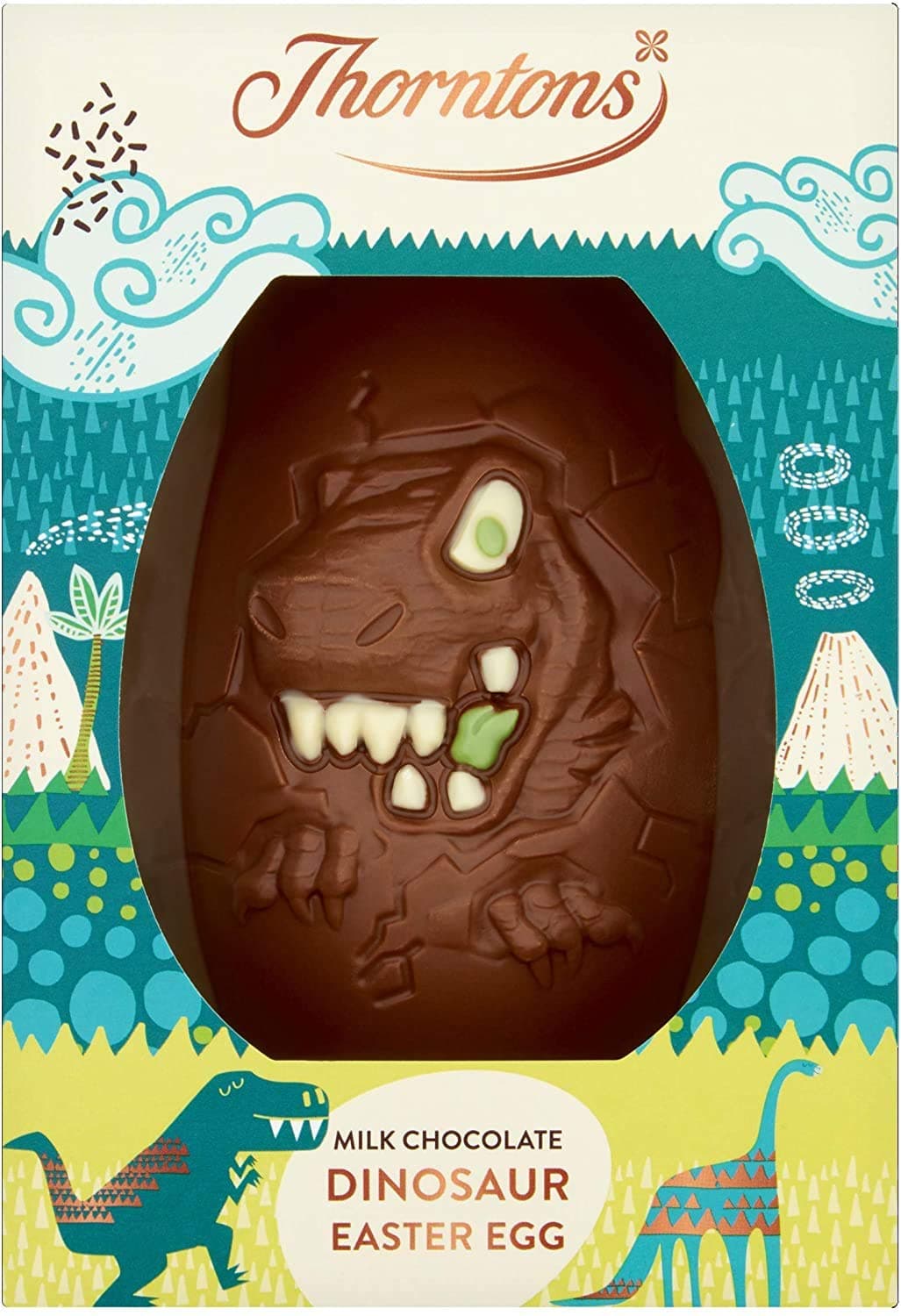 Easter Eggs for Kids Thorntons Kids Milk Chocolate Easter Egg (151g) (Dinosaur)