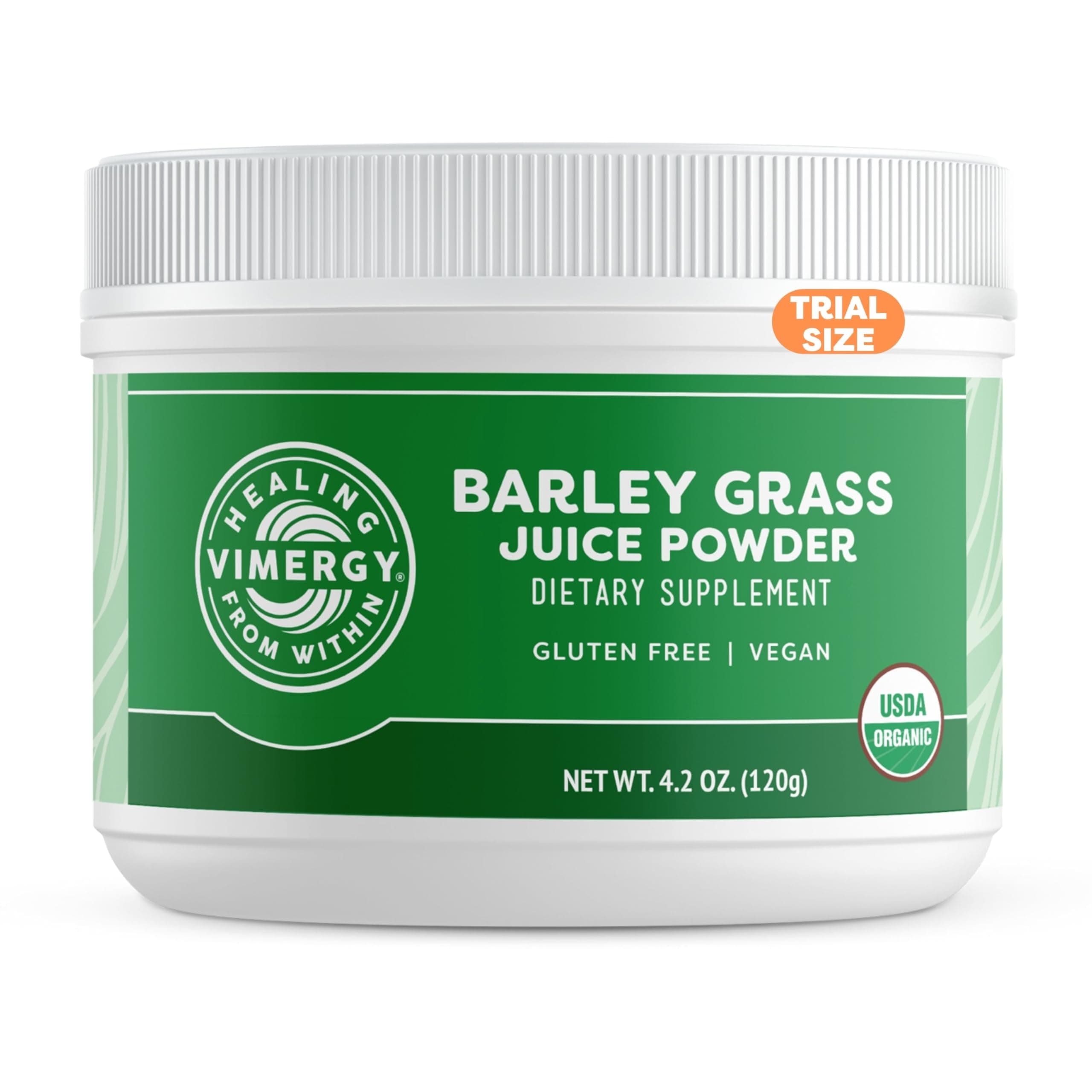 Barley Grass Juice Powder, 31 Serving – Super Greens Barley Grass Juice – Vegan Supplement – No Antilubrics, Fillers, Flavors and Sugar – GMO Free and Gluten Free (120 g)