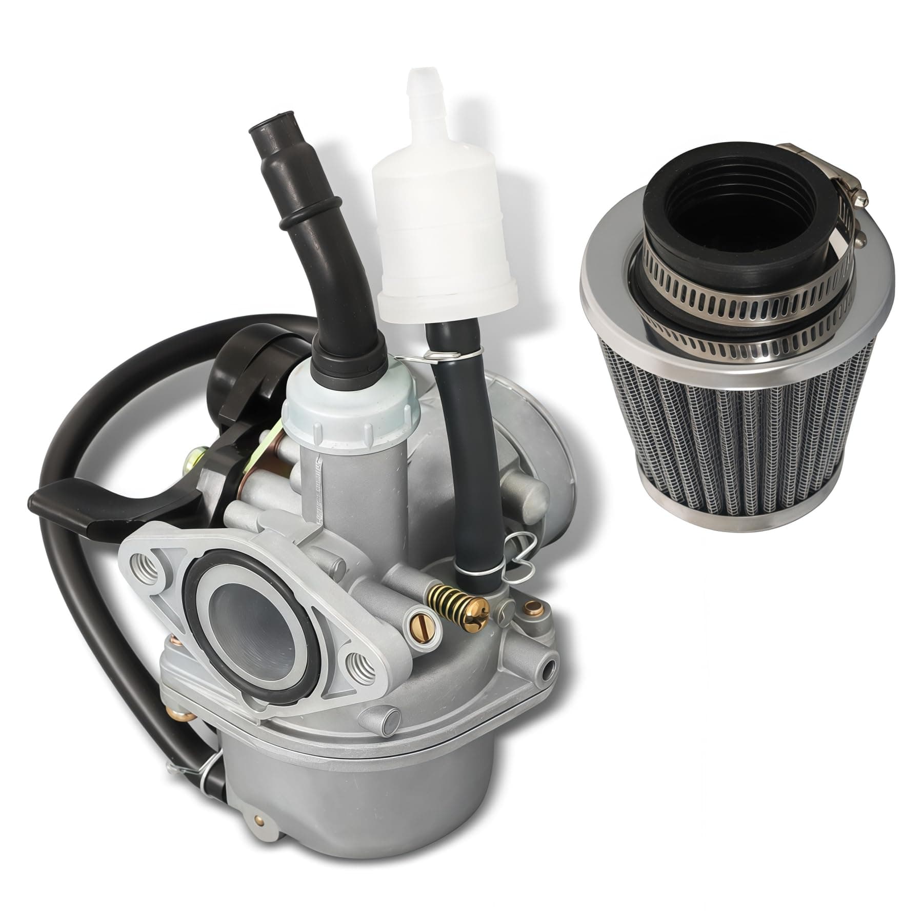ALL-CARB PZ19 Carburetor 50cc 70cc 90cc 110cc 125cc Replacement for ATV Dirt Bike Go Kart with Air Filter