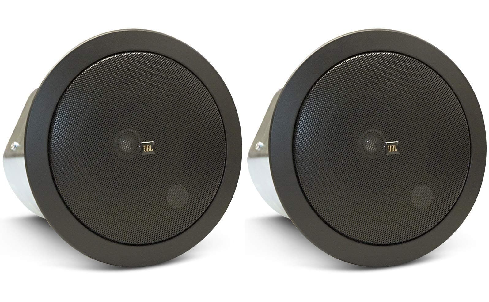 Professional C24CT-BK 4-Inch Background/Foreground Ceiling Loudspeaker, Black, Sold as Pair