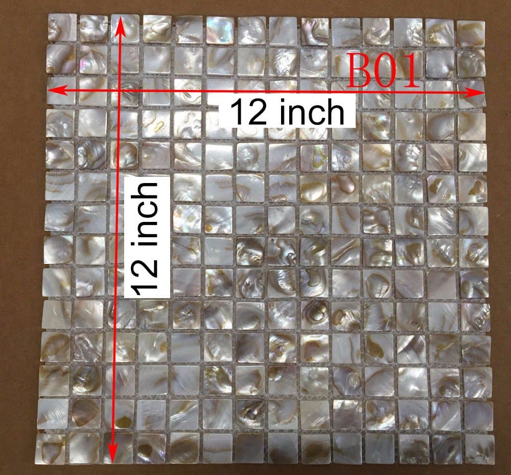 CHOIS Wholesale Mother of Pearl Shell Backsplash Mosaic Tiles Walls Decor Tile B01