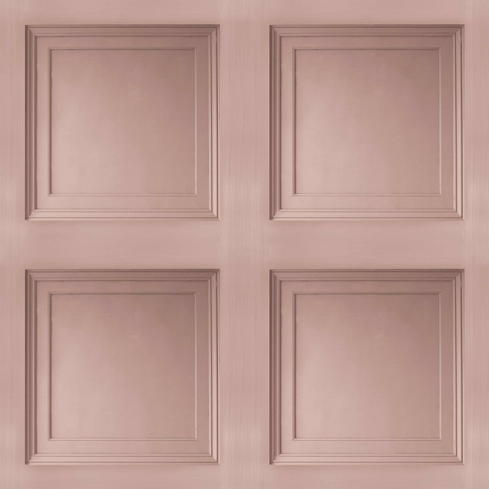 Wood Panel Effect Wallpaper Realistic Square Panelling Flat Finish 3D Wallpaper