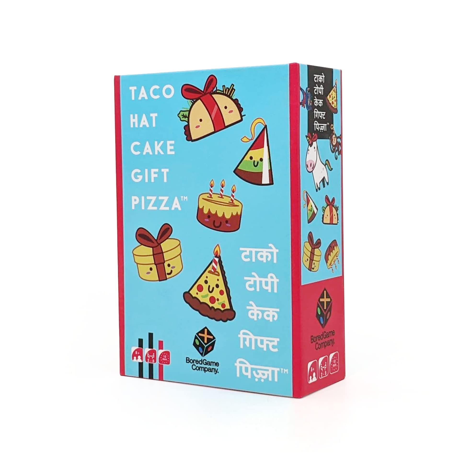 Bored Game Company Taco Hat Cake Gift Pizza, The Perfect Gifting Game For Kids&Adults, A Hand Slamming Sequel To Taco Cat Goat Cheese Pizza, Pack of 1