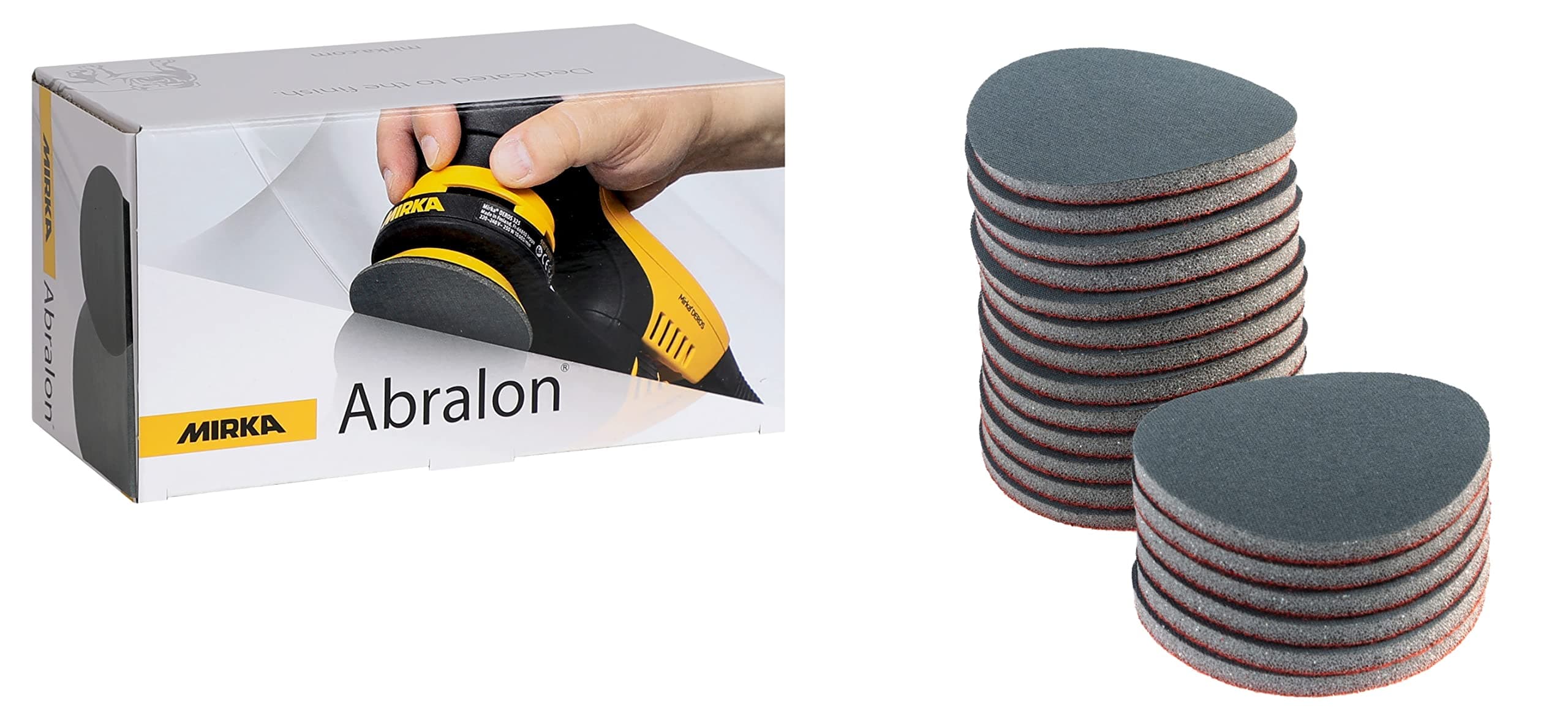 MirkaAbralon Sanding Discs / Polishing Discs Ø 77mm / Grip / 3000 grit / 20/pack / for sanding and polishing lacquer, wood, plastics