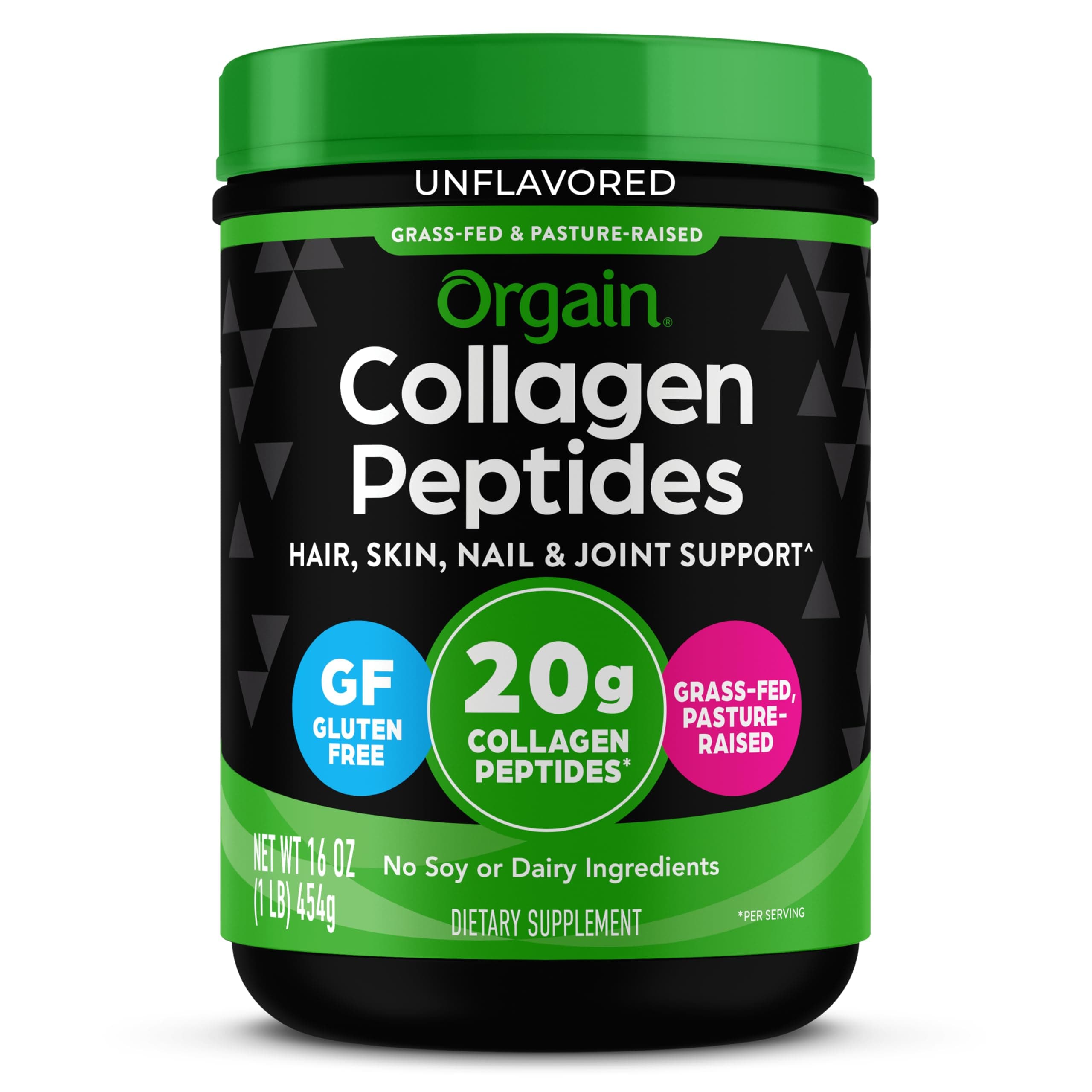 Orgain - Collagen Peptides Grass Fed Pasture Raised Protein Powder Unflavored 181063