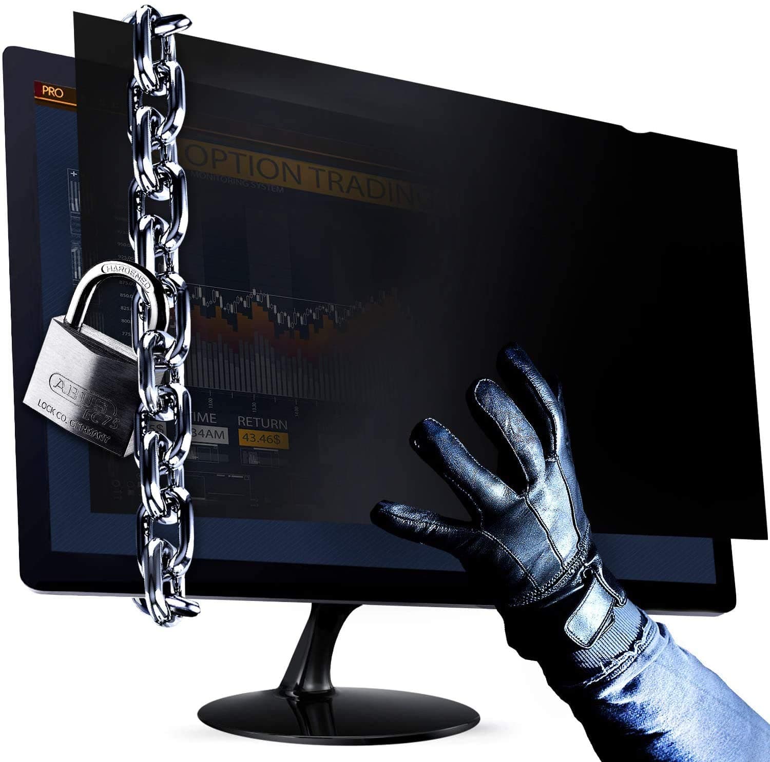 LIONS HEAD 3mm Tempered Glass TV Screen Guard for 32 Inch TVs (Sony, LG, Samsung, Mi, OnePlus, TCL) | Anti-Glare, Blue Light Filter, Shatterproof, Easy Install with Velcro, 1-Year Warranty