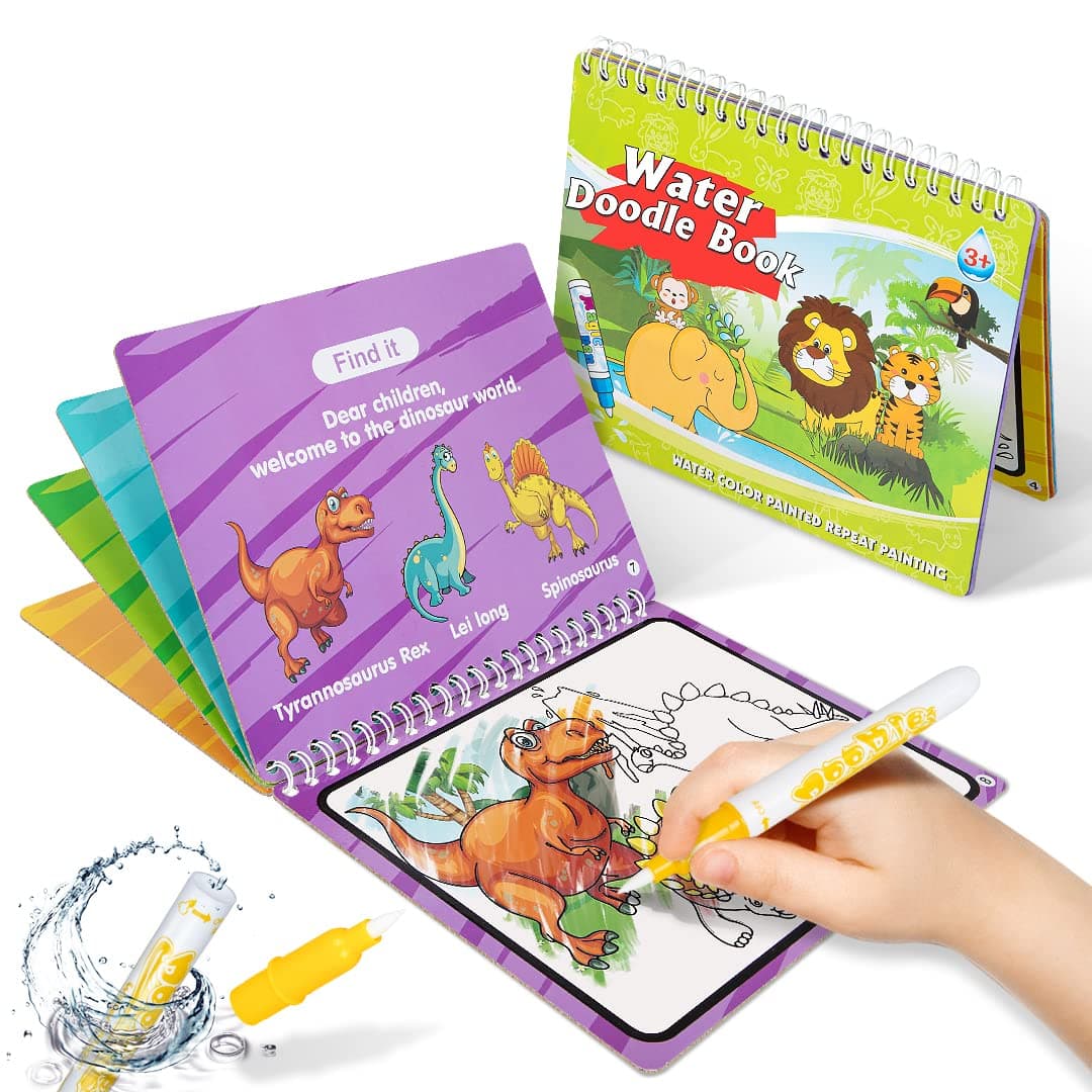 HahaGift Partyreal Water Drawing Book - Kids Activity - Purple