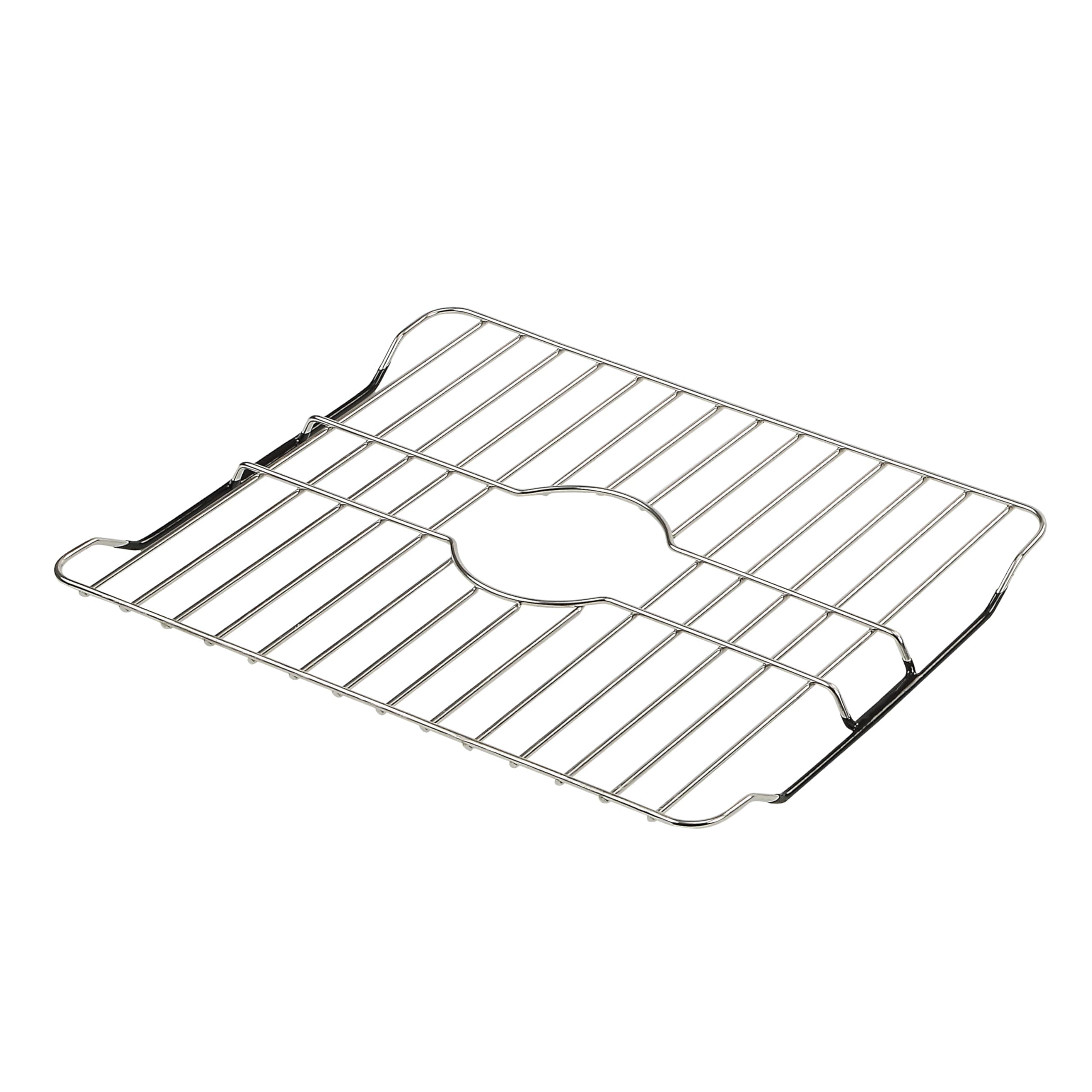 SunnyPoint 304 Stainless Steel Sink Protector Rack – Rust-Resistant Grid for Kitchen Sink Bottom, Scratch Prevention, Drainage Support, Fits Sinks 16.15" x 12.4", Center Drain Hole Required