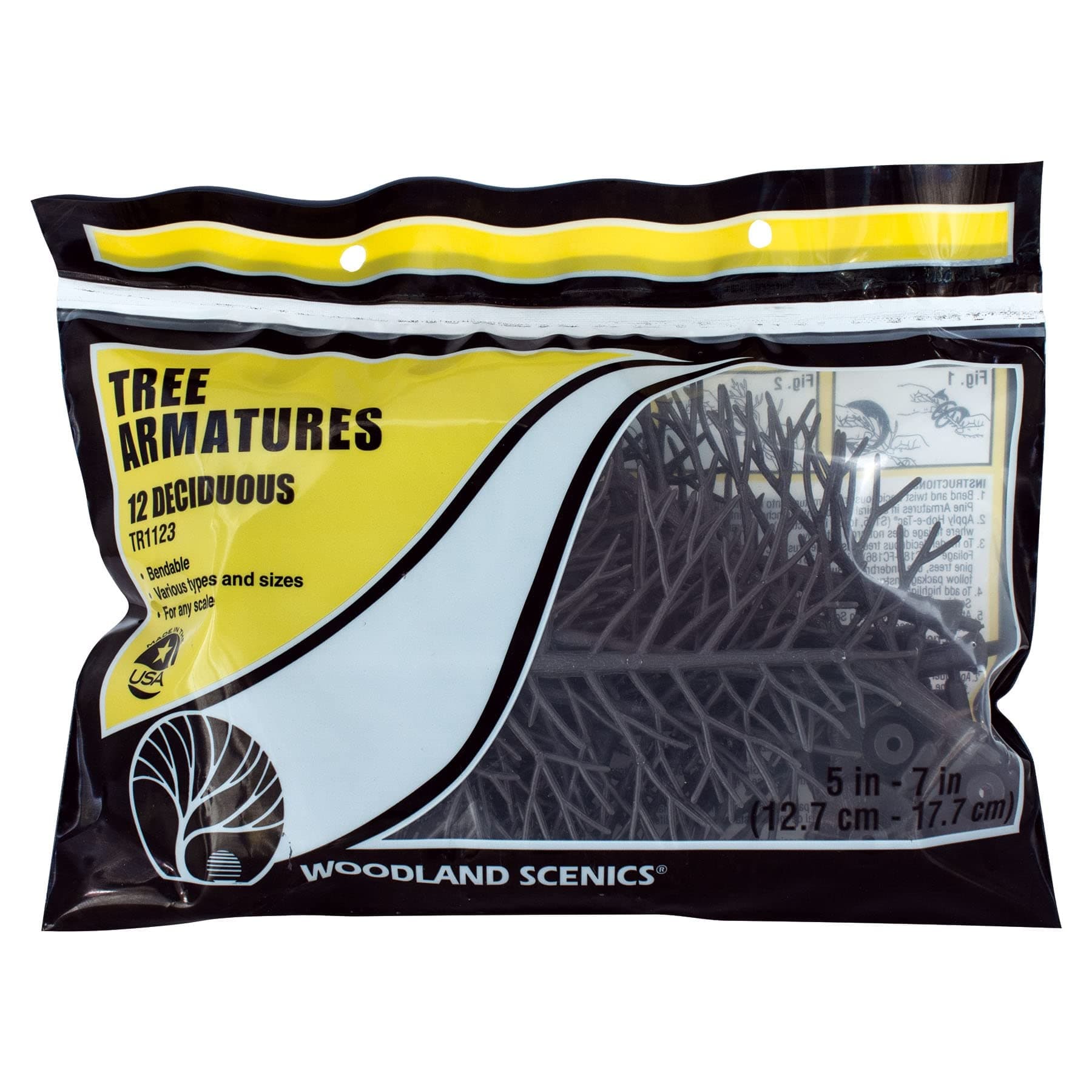 Woodland Scenics 5-7 Deciduous Tree Arm