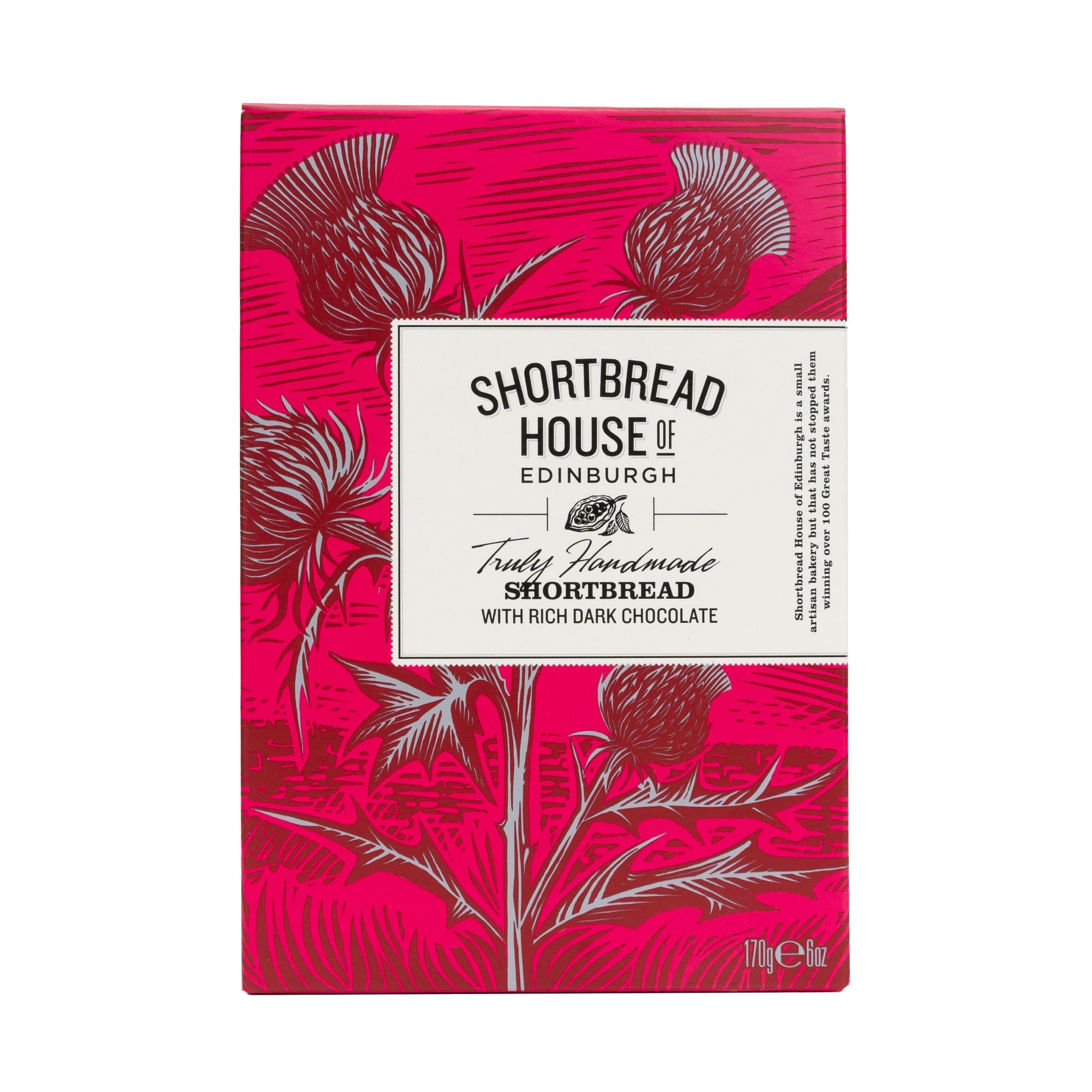 Shortbread House of Edinburgh Truly Handmade Shortbread Fingers with Rich Dark Chocolate, 6oz Box (Pack of 1)