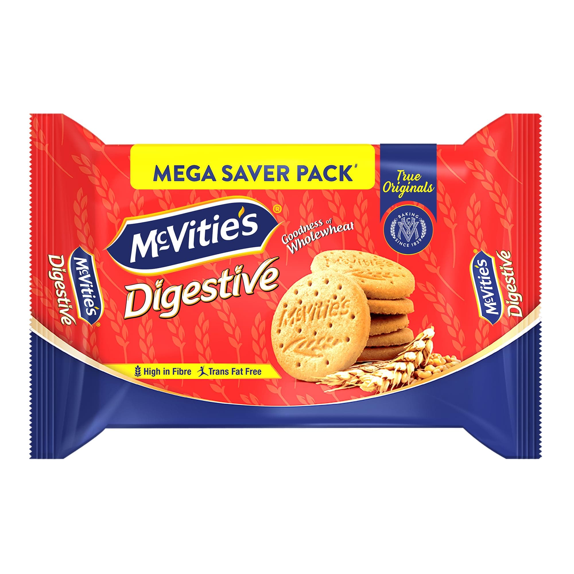Digestive High Fibre biscuits with Goodness of Wholewheat, 959.1g, Super Saver Family Pack