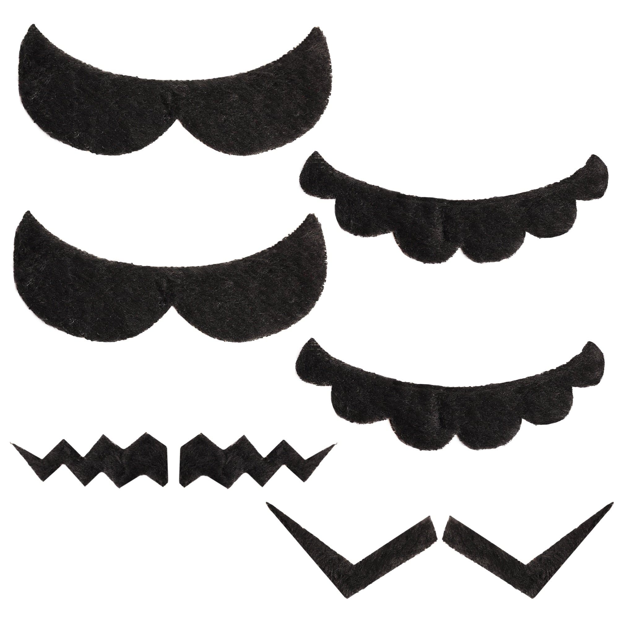 Katara 1826 Fake mustache for Kids - Mario, Luigi, Waluigi, Wario Costume Fancy Dress Accessories for Cosplay, Halloween