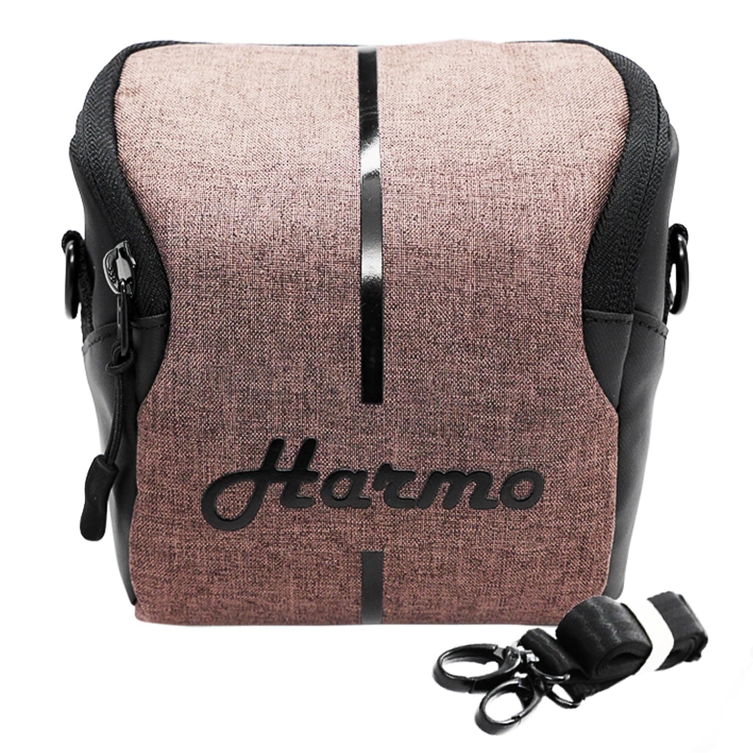 Harmo Harmonica Gig Bag 7 - Premium Vinyl Bag Case for 7 Diatonic Harmonicas - Harmonica Carrying Case with Zip Pocket and Shoulder Strap