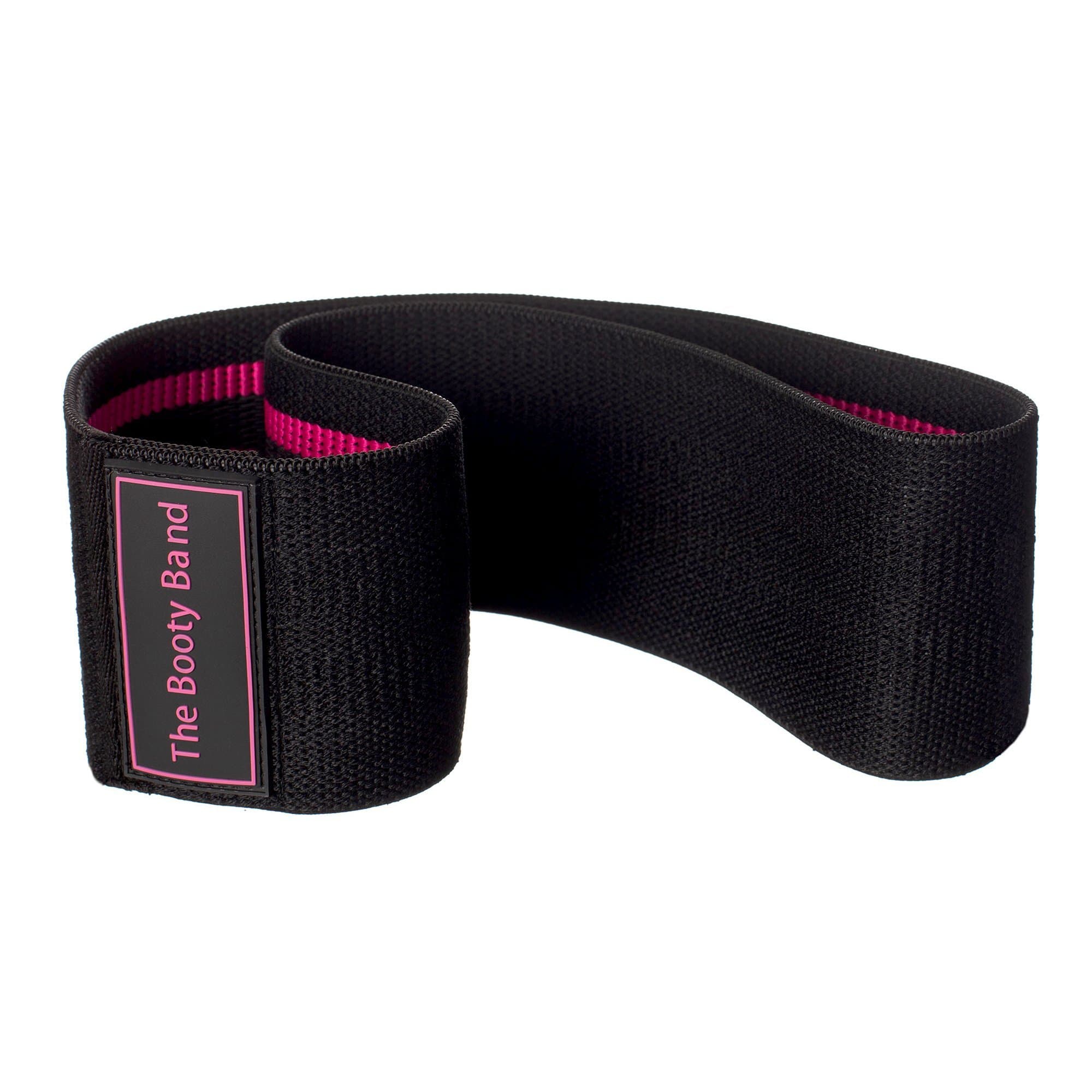 Tirrito The Babe Band Fabric Resistance Bands for Legs and Butt, Non-Slip Grippy Booty Bands, Designed to Activate Glutes, for Fitness and Strength, Pink and Black