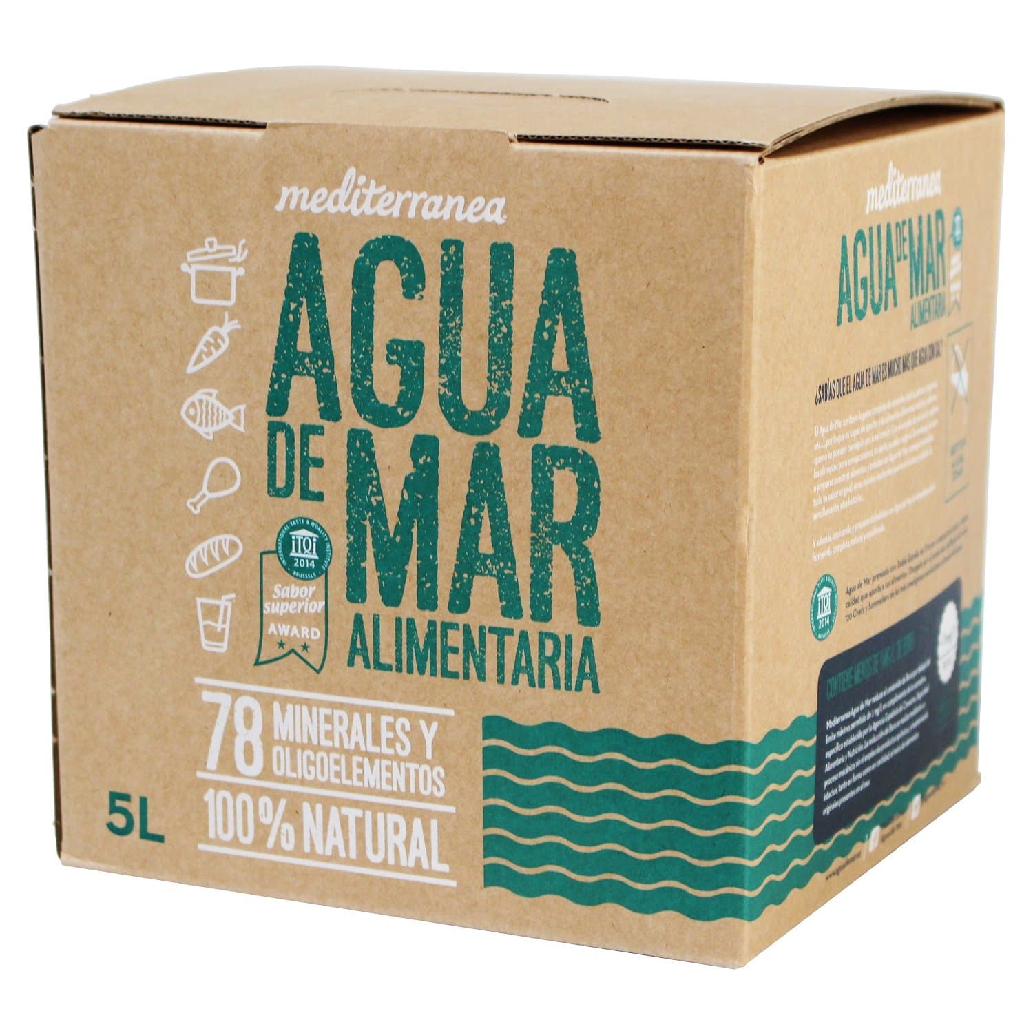 Mediterranea Seawater in 5 Litre Container