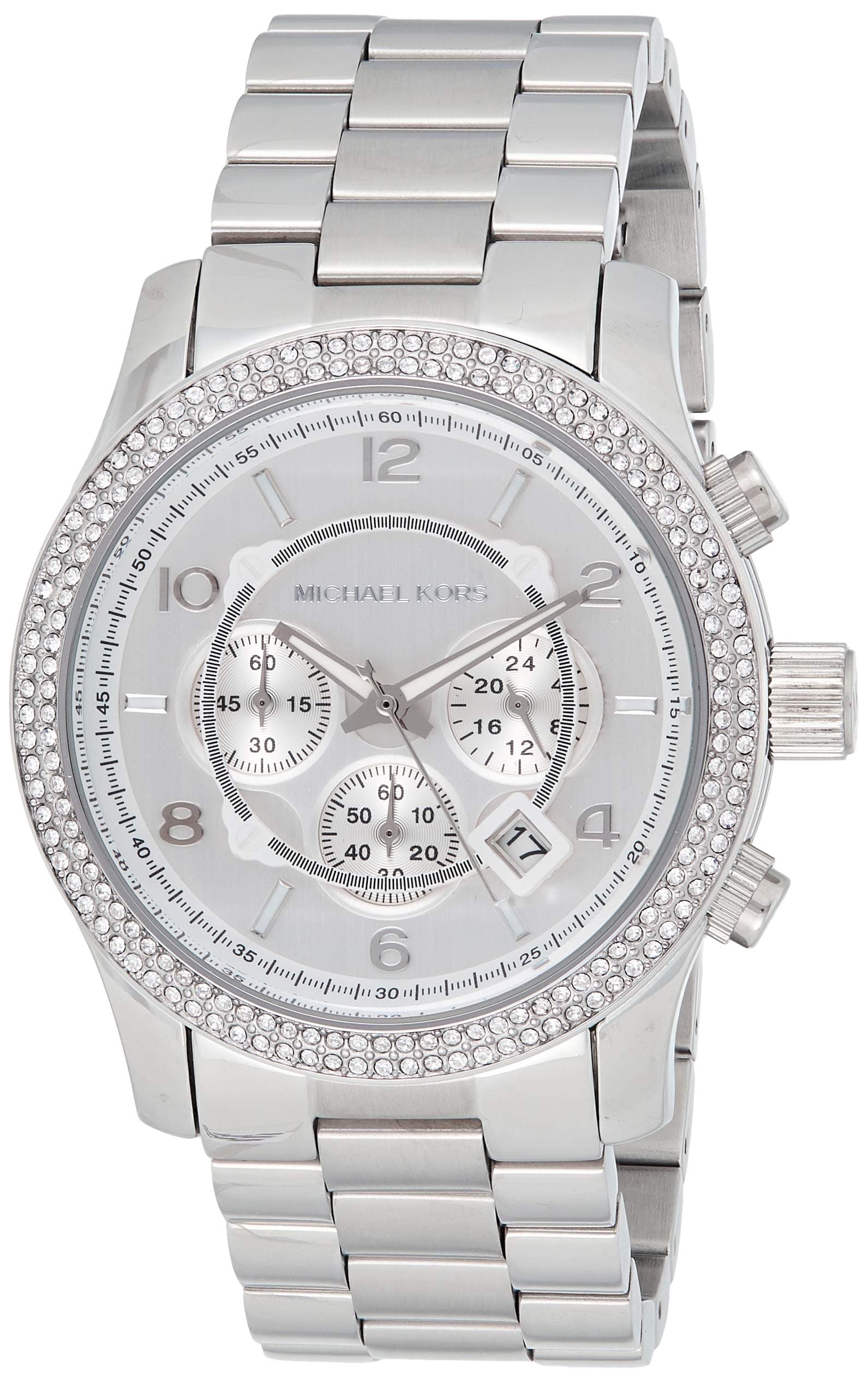 Michael Kors Womens Quartz Watch, Chronograph Display and Stainless Steel Strap MK5574