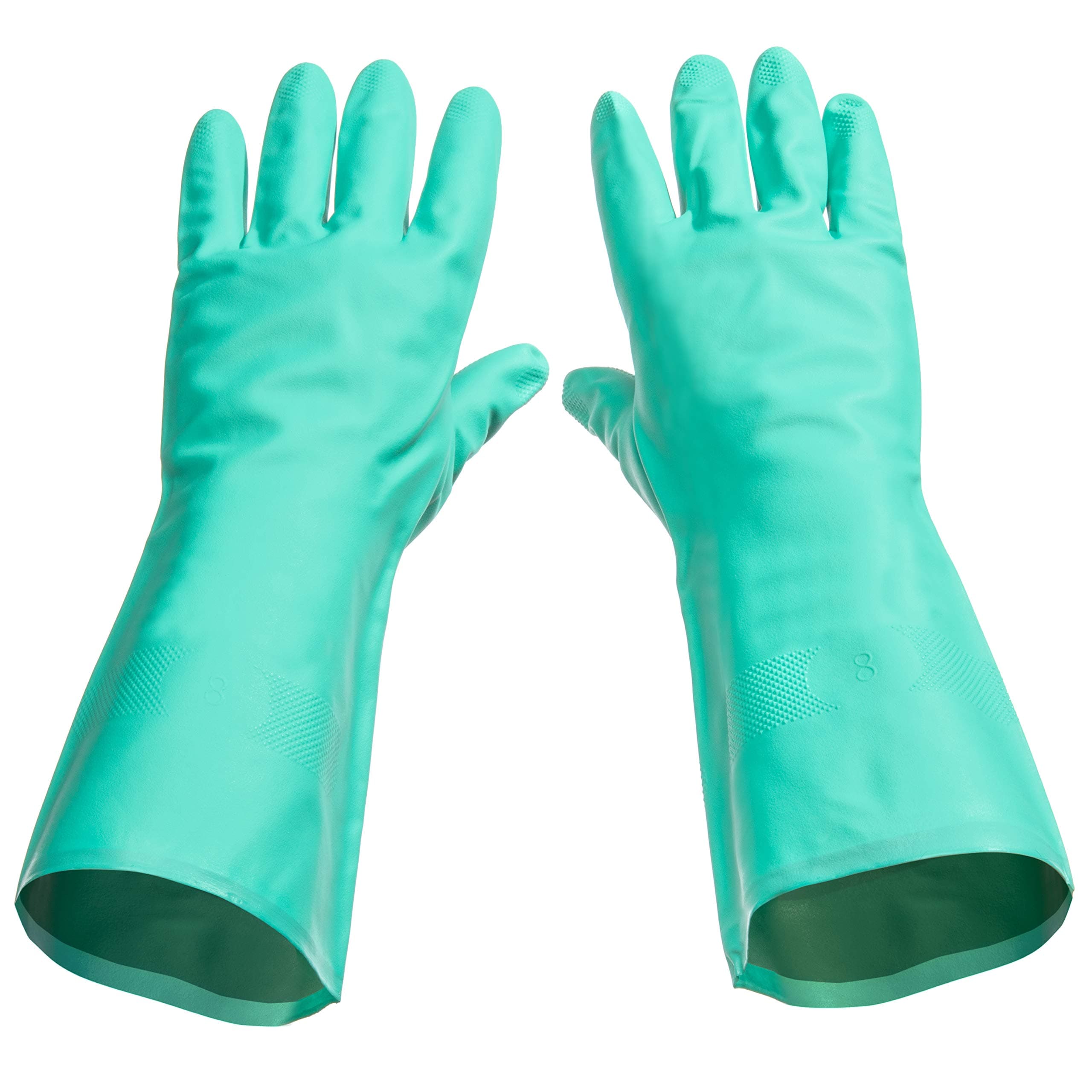 Tusko Products Best Nitrile Rubber Cleaning, Household, Dishwashing Gloves, Latex Free, Vinyl Free, Reusable not Disposable, Extra Large XL (1 Pair)