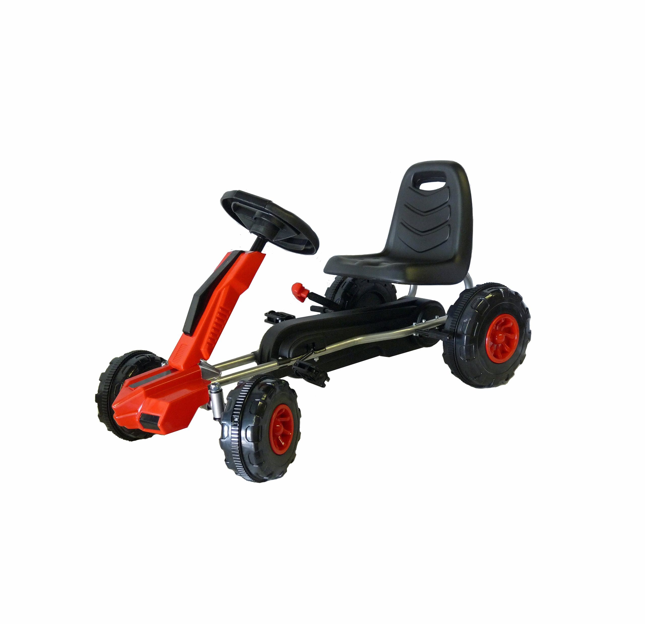 Kids pedal go-kart in red