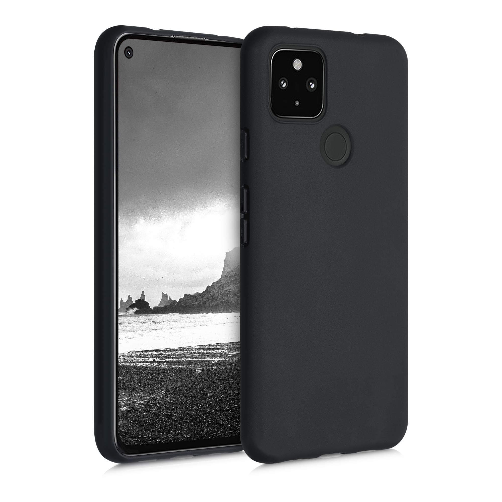 Case for Google Pixel 4a 5G Case - Soft Cover - Shockproof TPU Material - Wireless Charging - Black