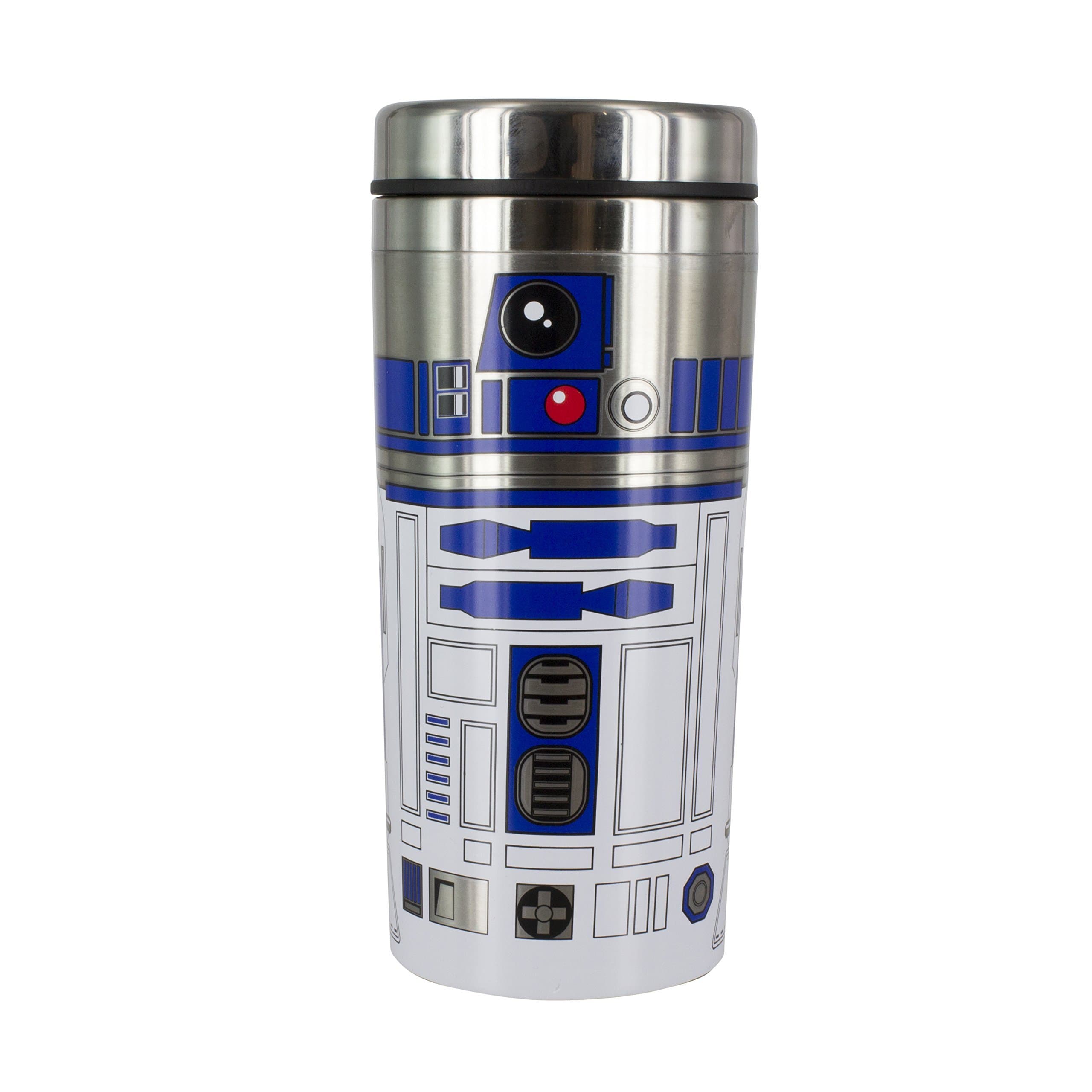 Paladone R2-D2 Travel Mug - Officially Licensed Star Wars Stainless Steel Flask, Novelty Gift for Lucas Film Fans, 450ml (15 fl oz)