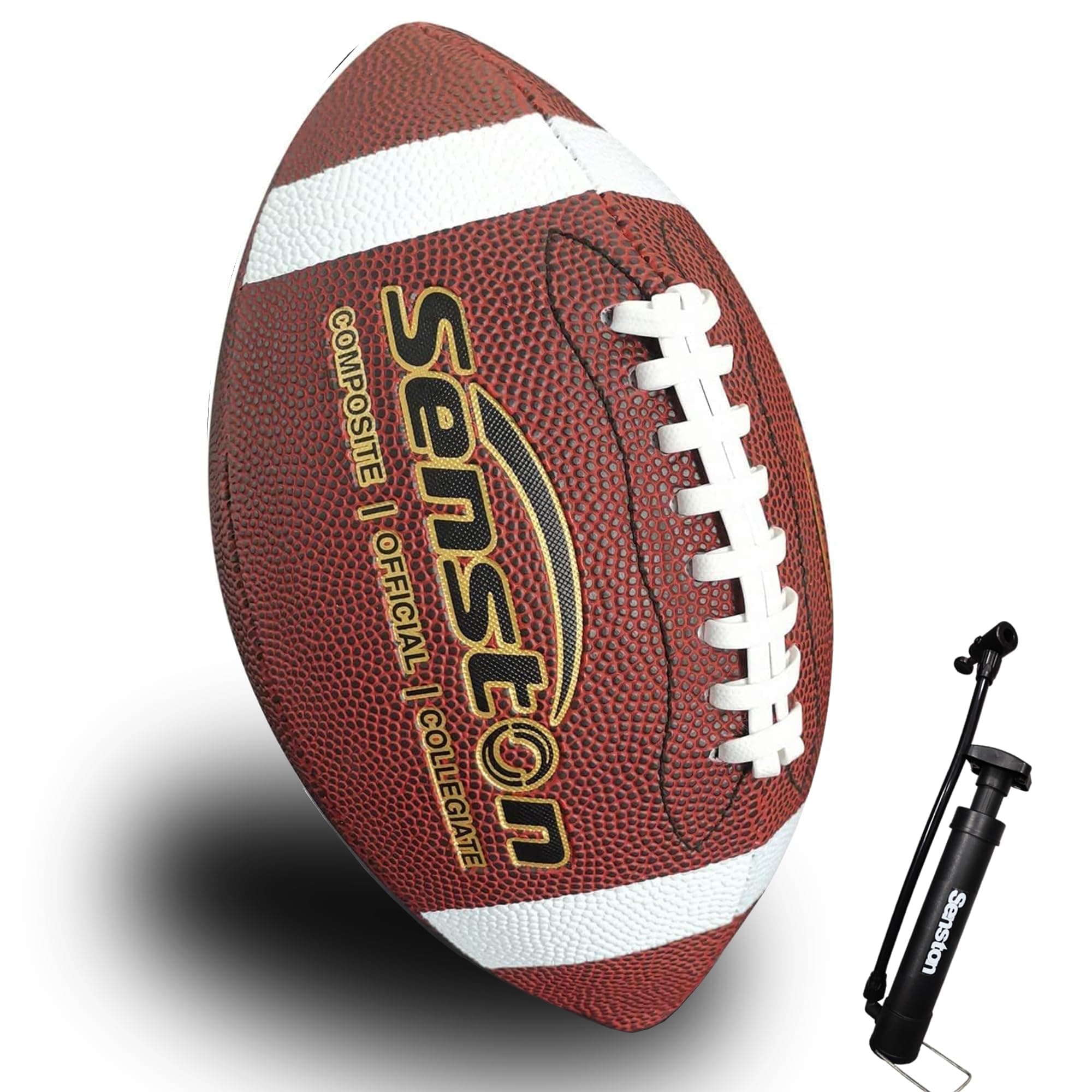 Senston American Football Official Size 9 for Training with Pump…