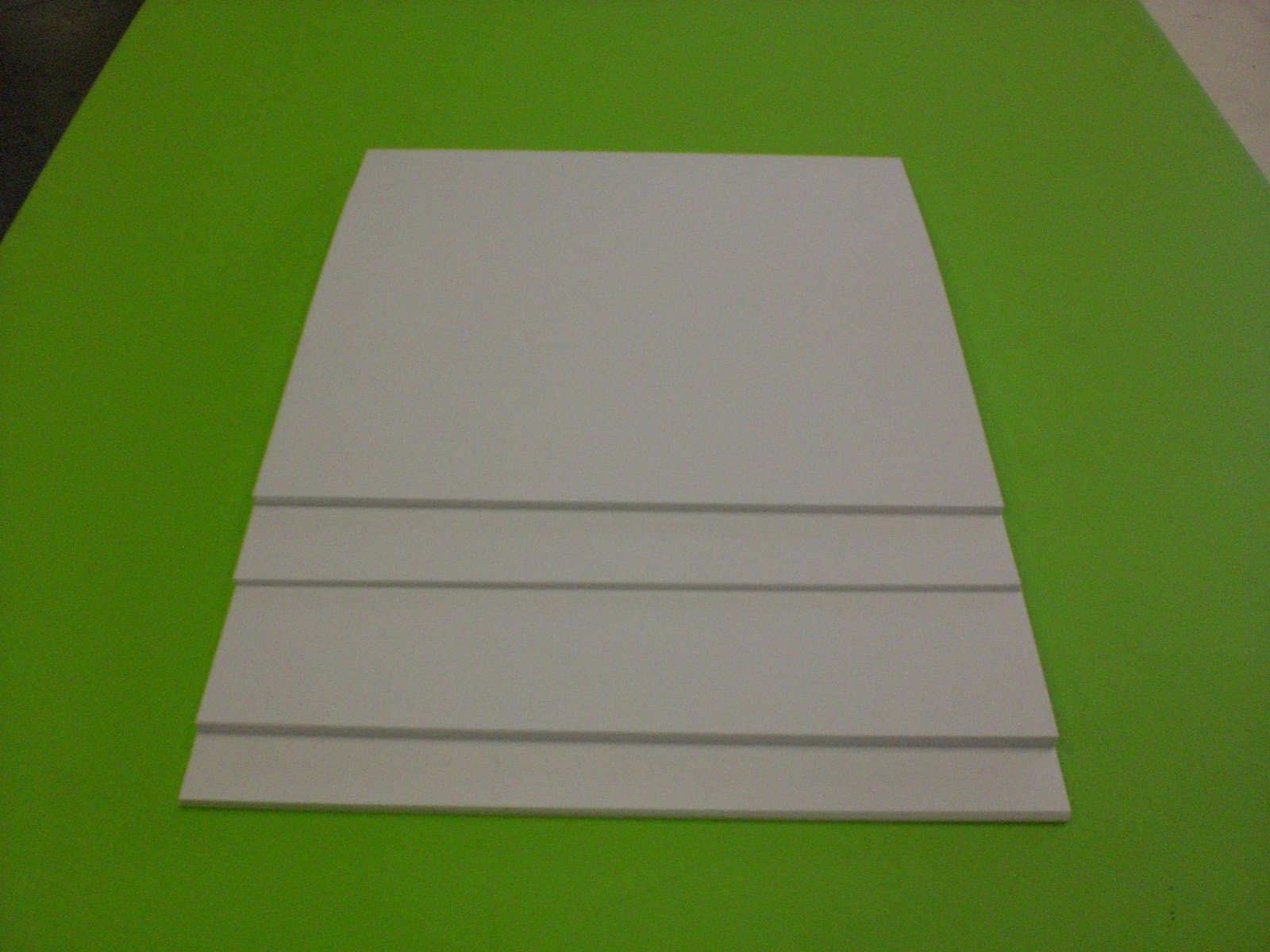 White Polystyrene 96" X 48" X .030" Plastic Sheet Styrene