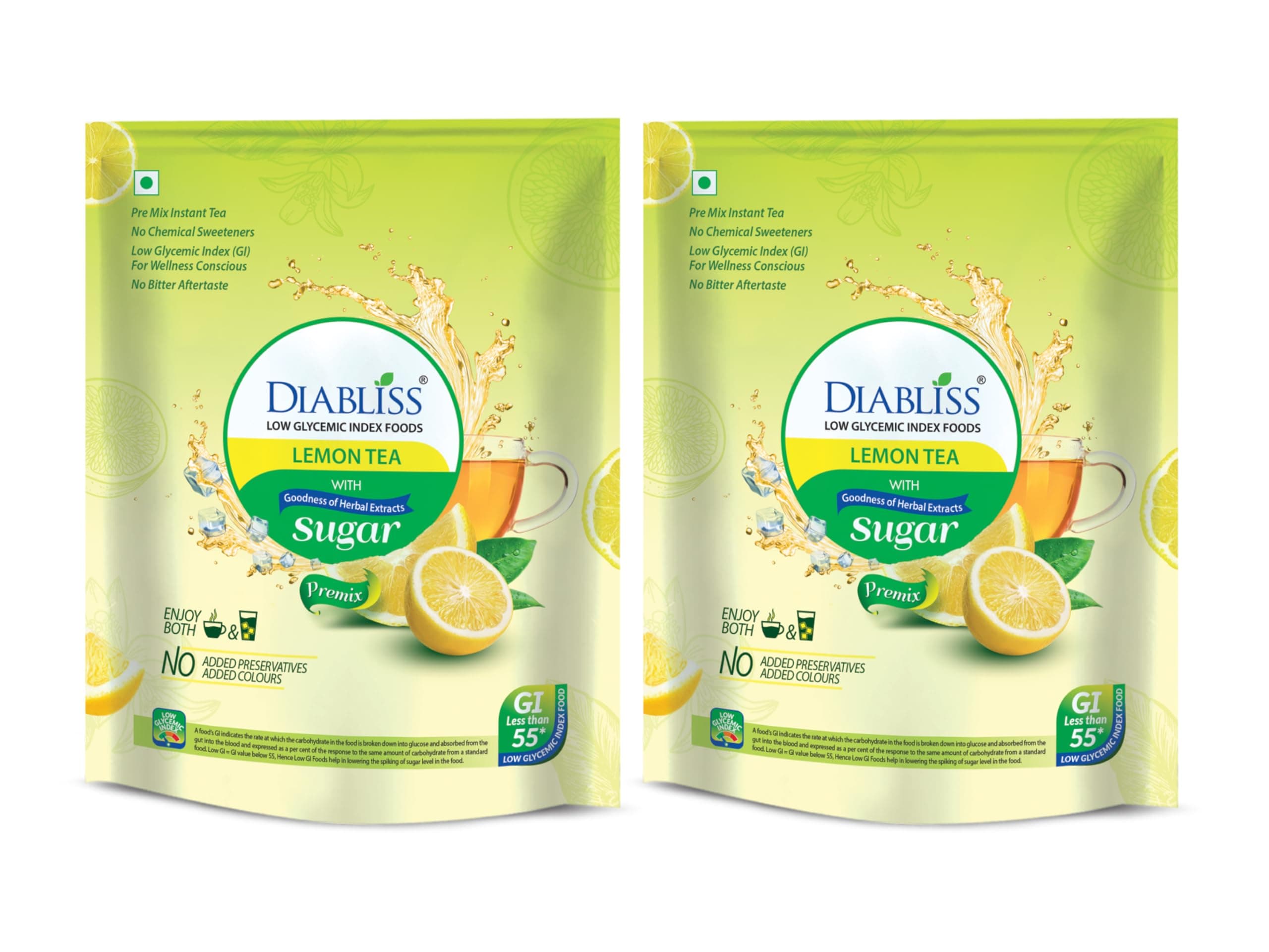 DiaBliss Herbal Diabetic Friendly Lemon Tea 500g - Low Glycemic Food
