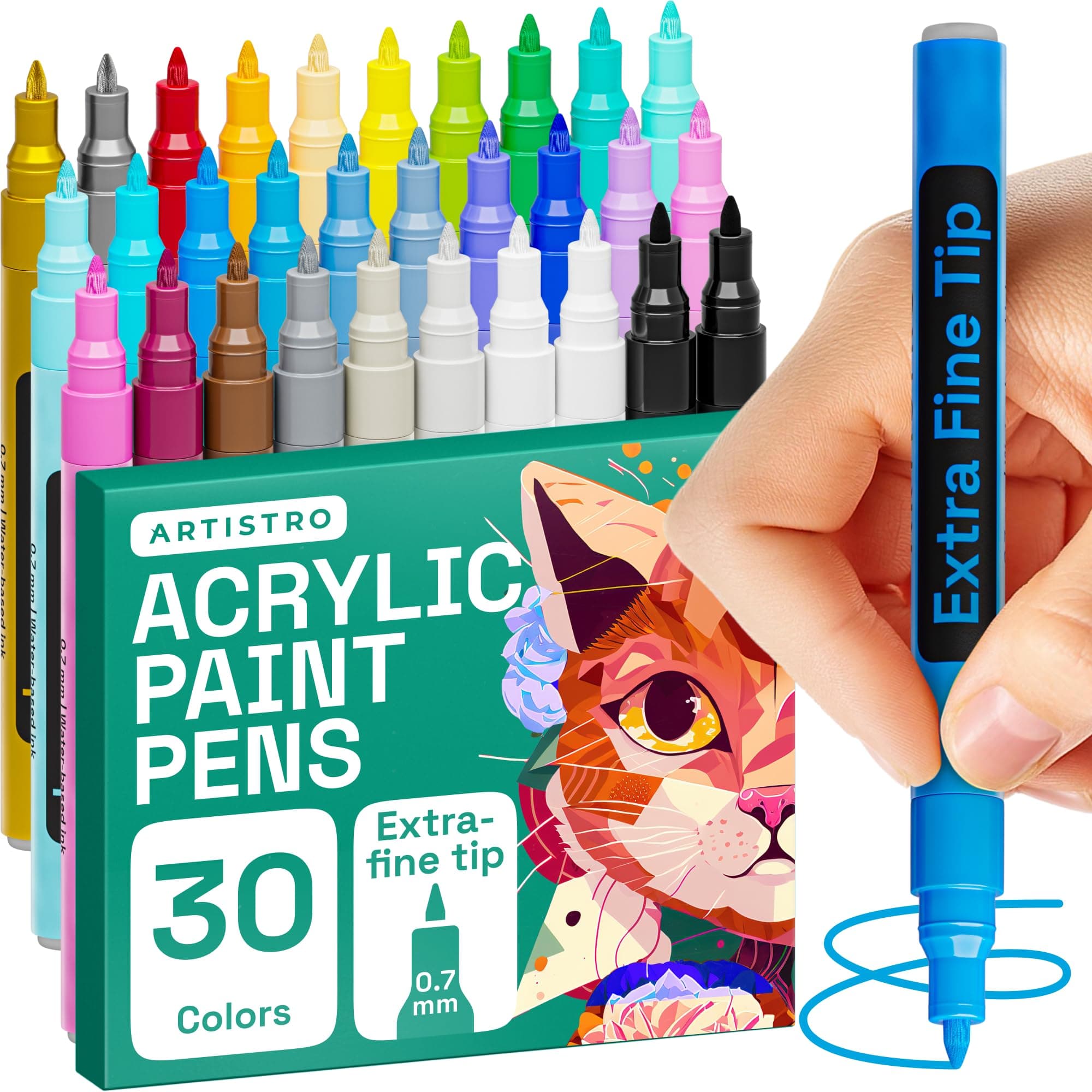 30 Acrylic markers