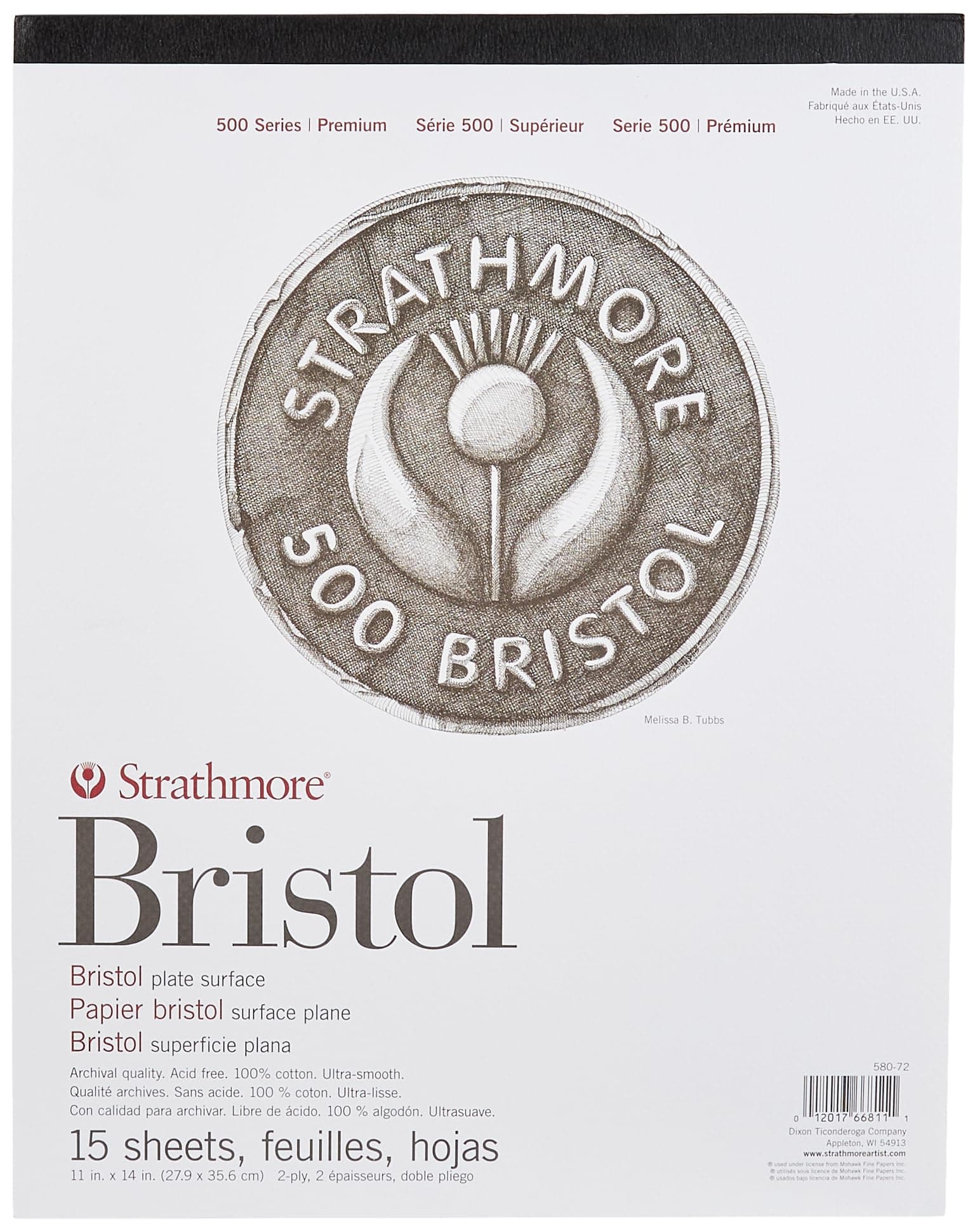 Strath 580 Bristol 2ply Plate 11x14 Pad by Strathmore