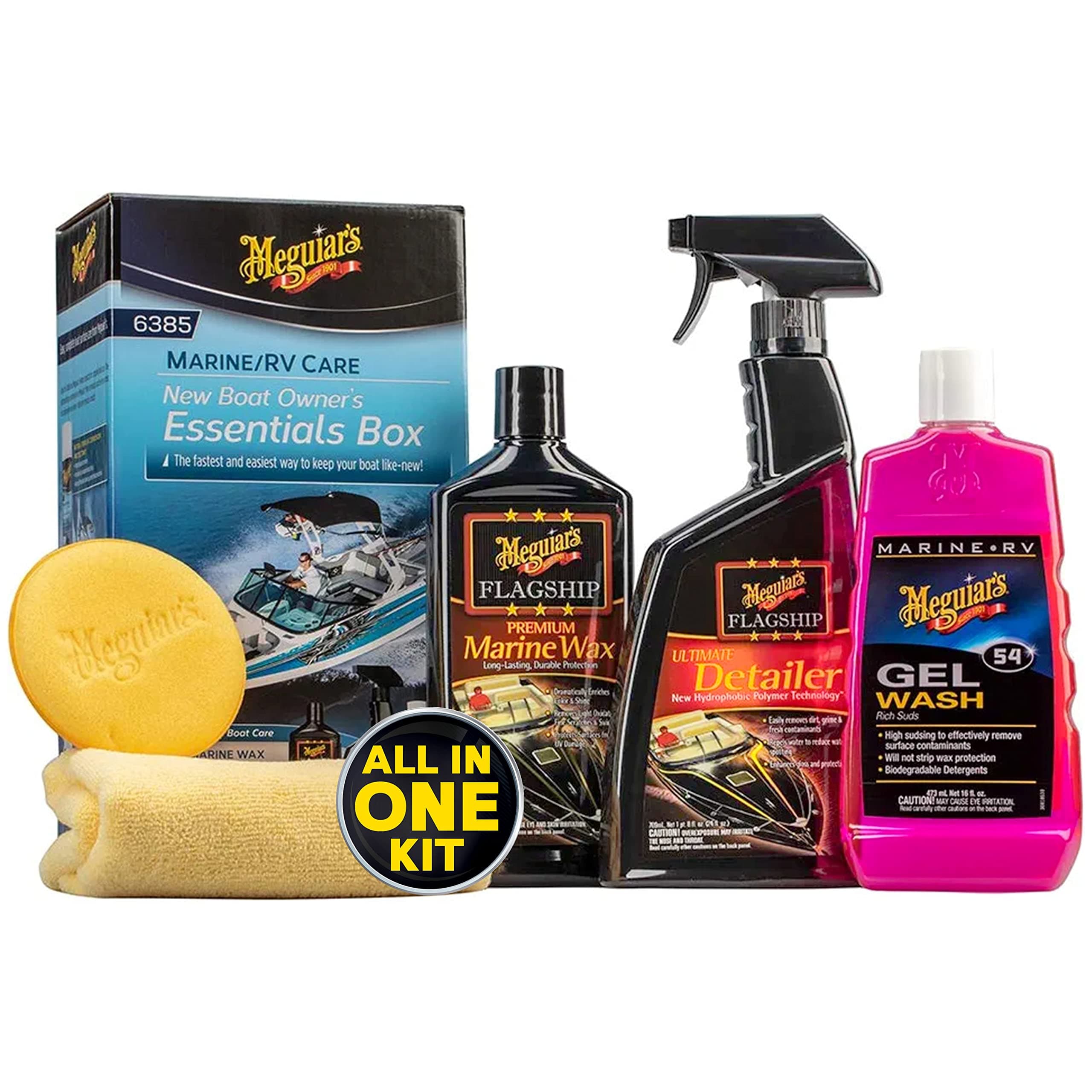 M6385 Marine/RV Care New Boat Owner's Essentials Box Kit