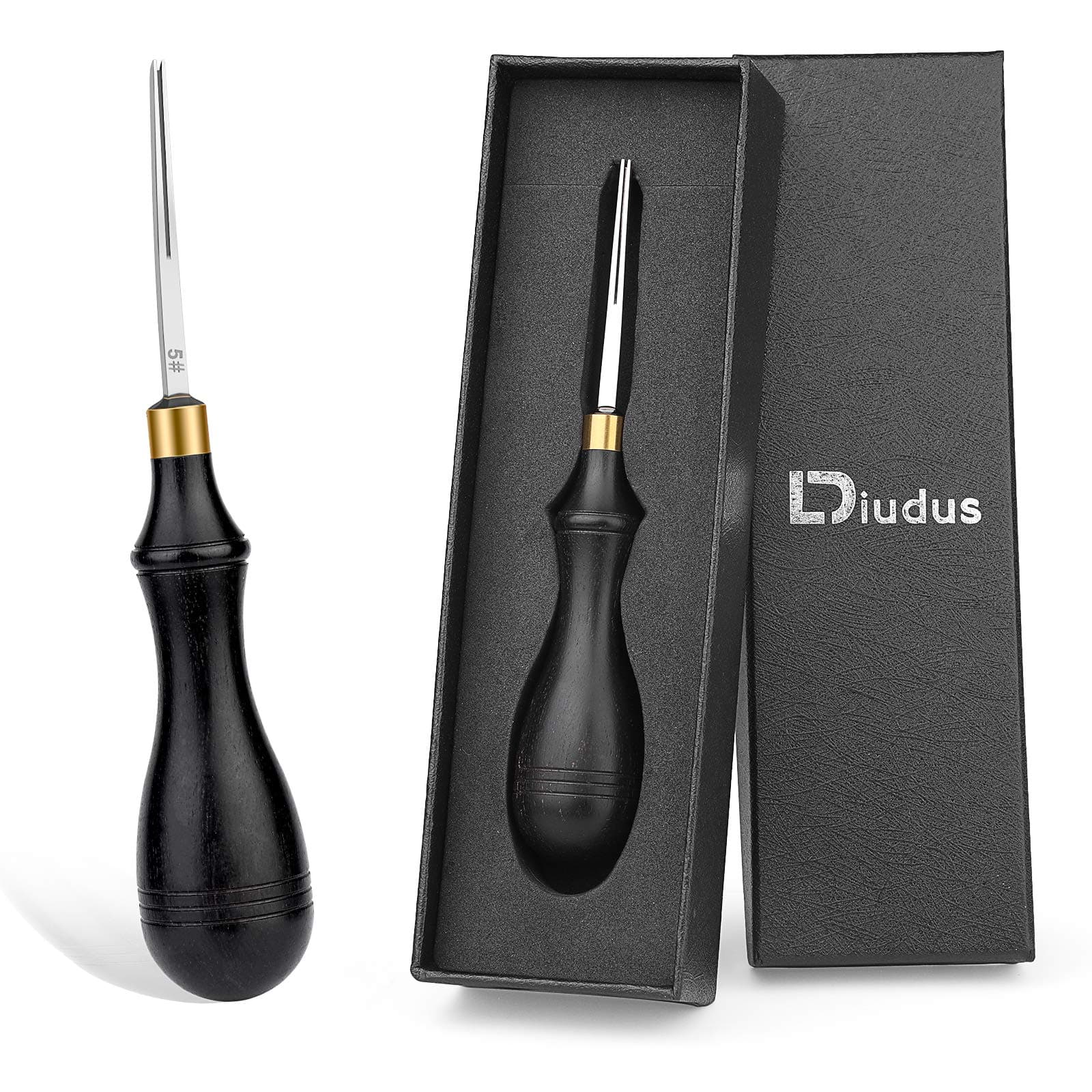 Leather Edge Bevelers, Edge Skiving Beveler 0.6mm, Leather Working Tools Leather Skiver Tool for Leathercraft Working(5#)