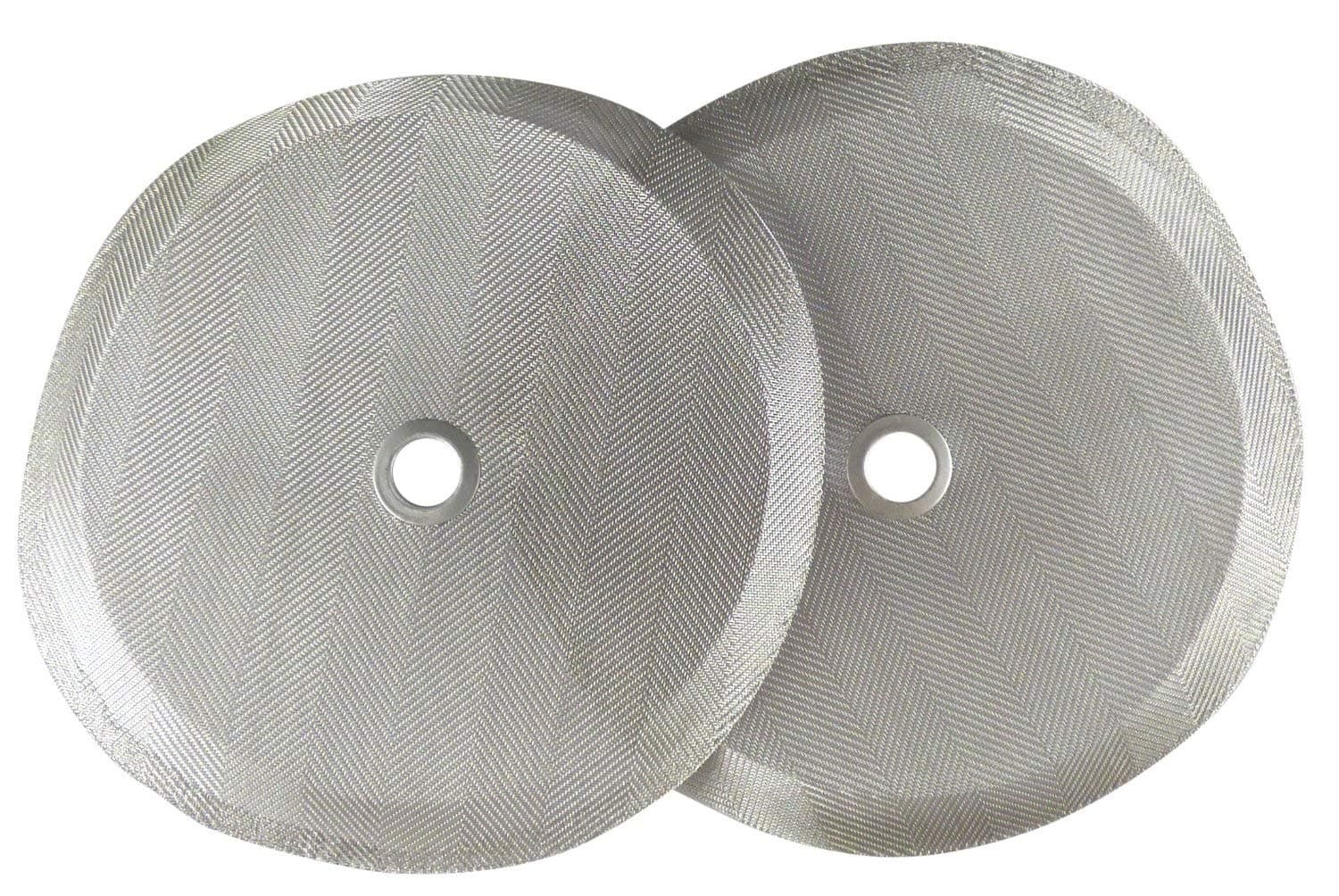 Universal Replacement French Press Filter: 4 Inch Stainless Steel Mesh Replacements for Bodum or Compatible Coffee Press Filters - French Press Screen Replacement Parts with Recipe Ebook, 2 Pack