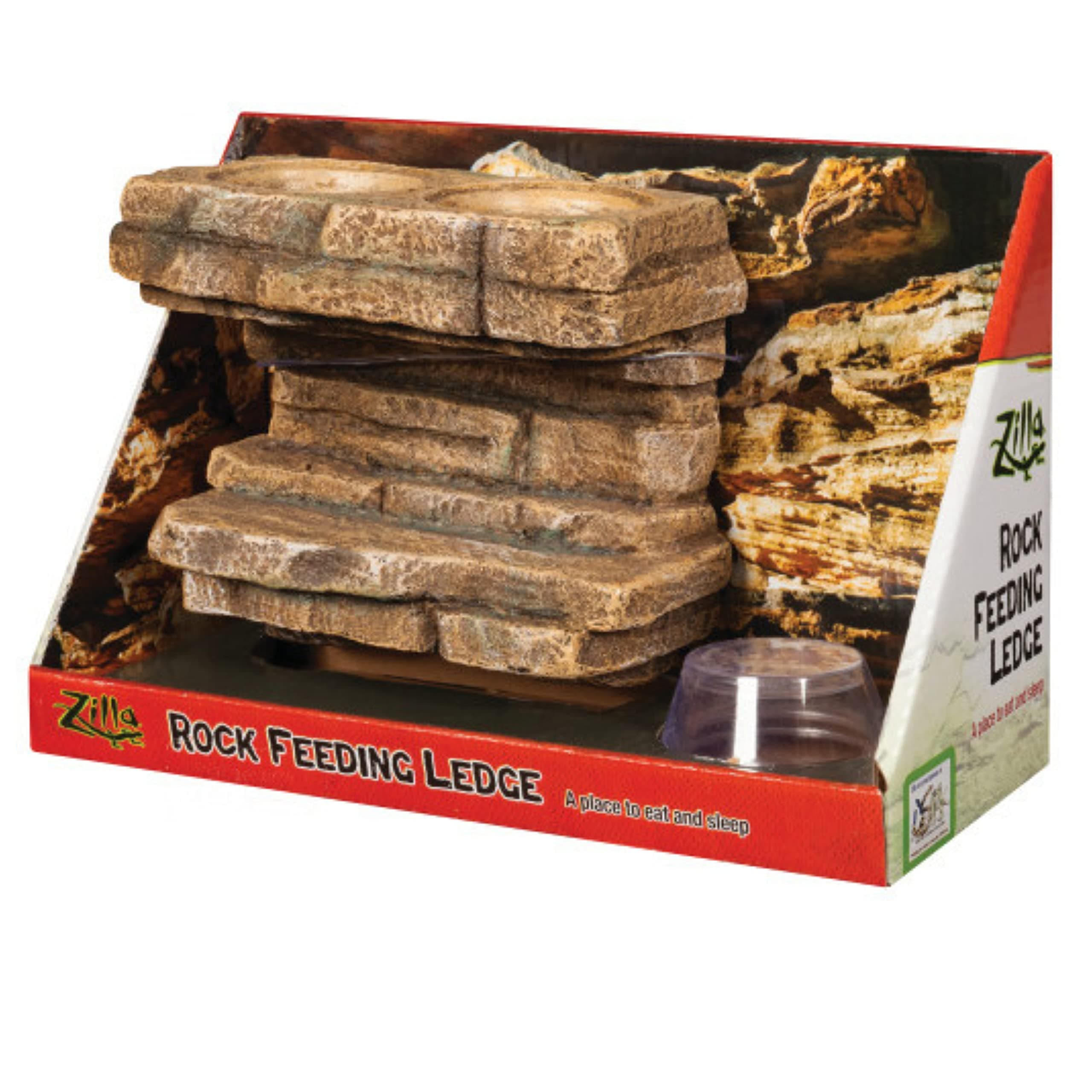 ZILLA Vertical Décor Rock Feeding Ledge 10.5 x 4.625 x 7