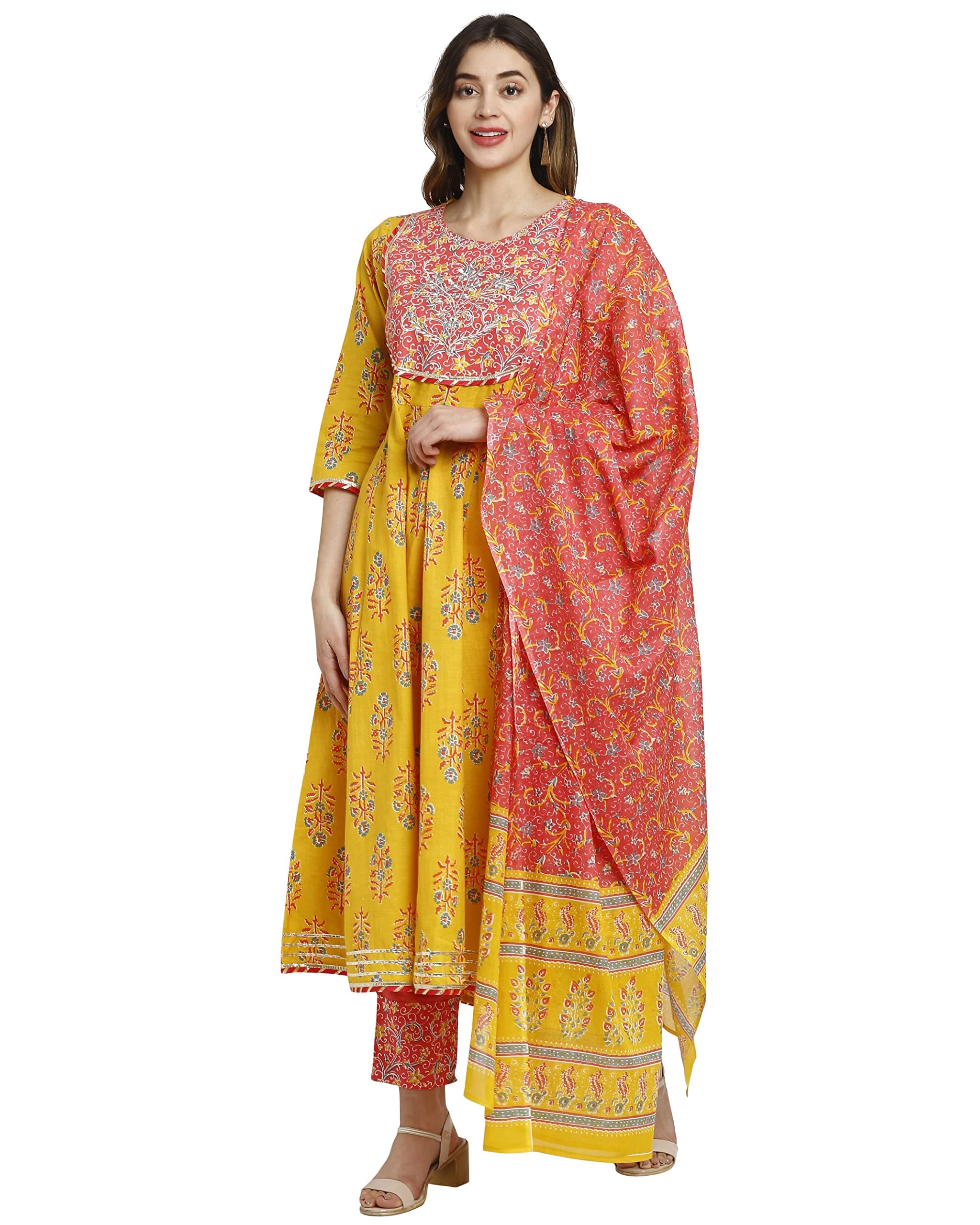 Rajnandini Women Cotton Kurta Set