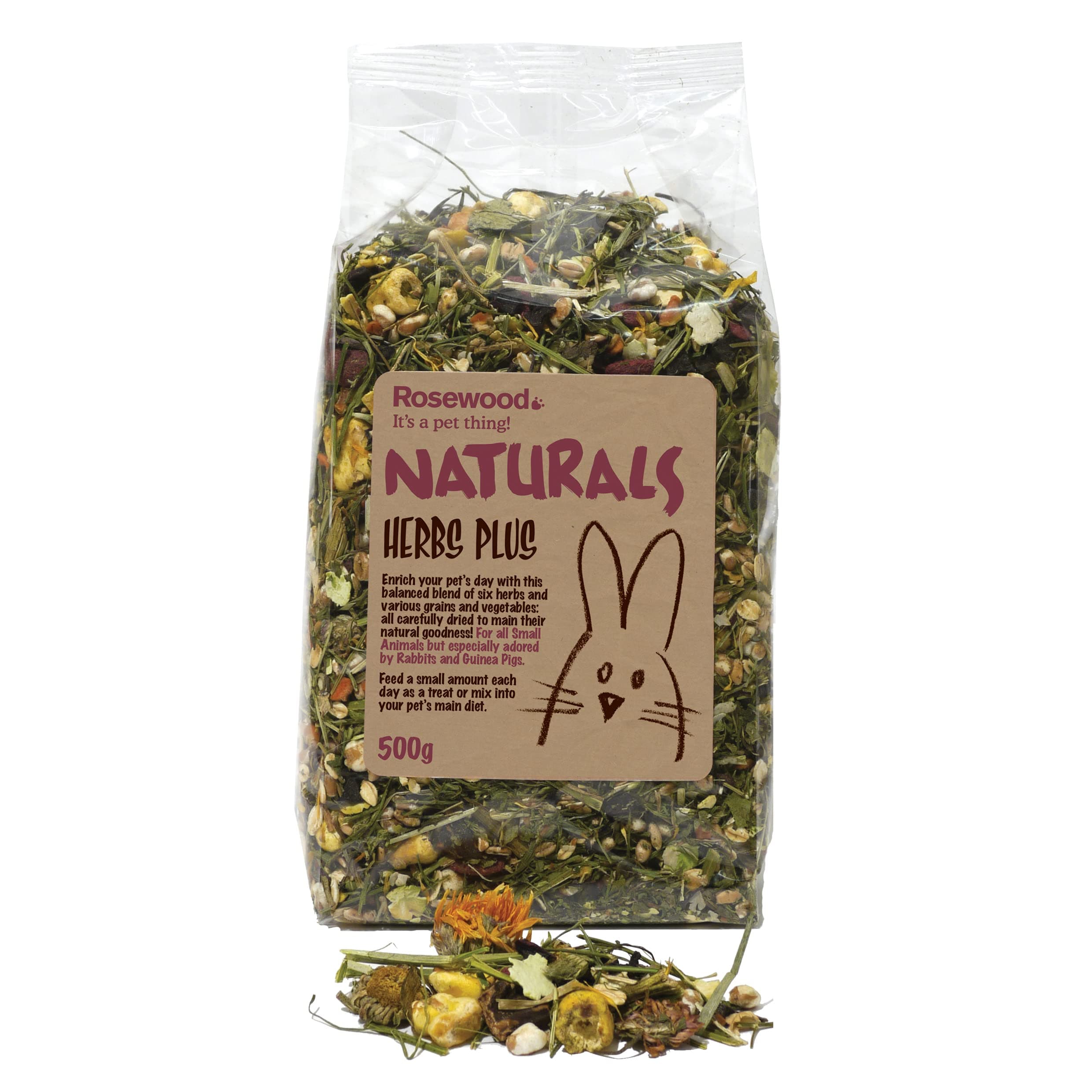 Naturals Herb Plus Small Animal Treat (500g)