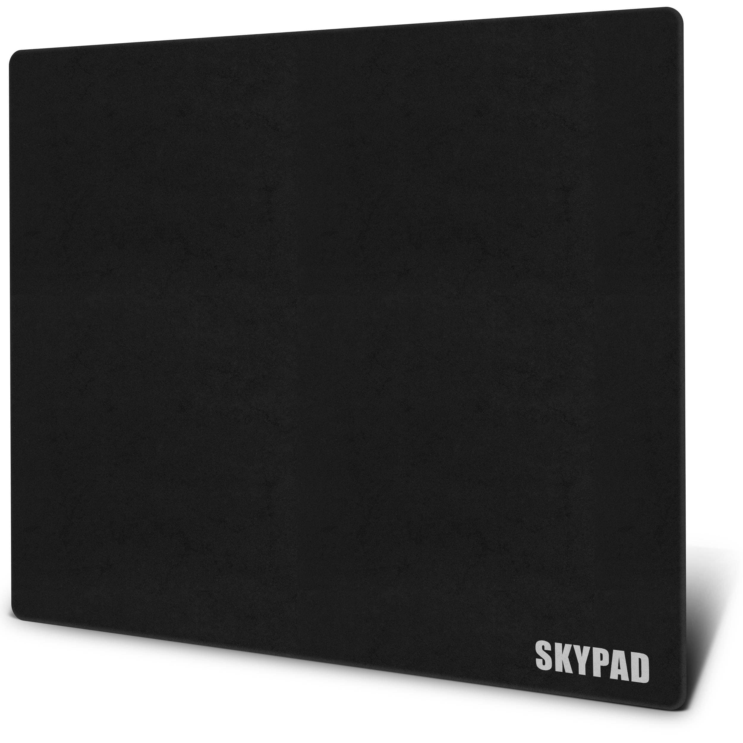 SkyPAD 3.0 XL Gaming Glass Mouse Pad with Text Logo, Professional Large Mouse Pad for eSports, 15.7 x 19.7 inches (400 x 500 mm), Black, Special Glass Surface for Improved Precision and Speed