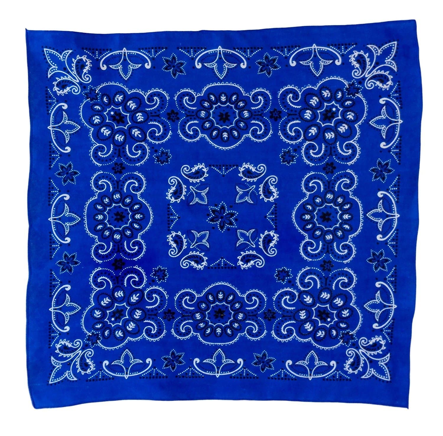 The Bandanna Company Texas Paisley Oversize 27" Bandana (Royal Blue)