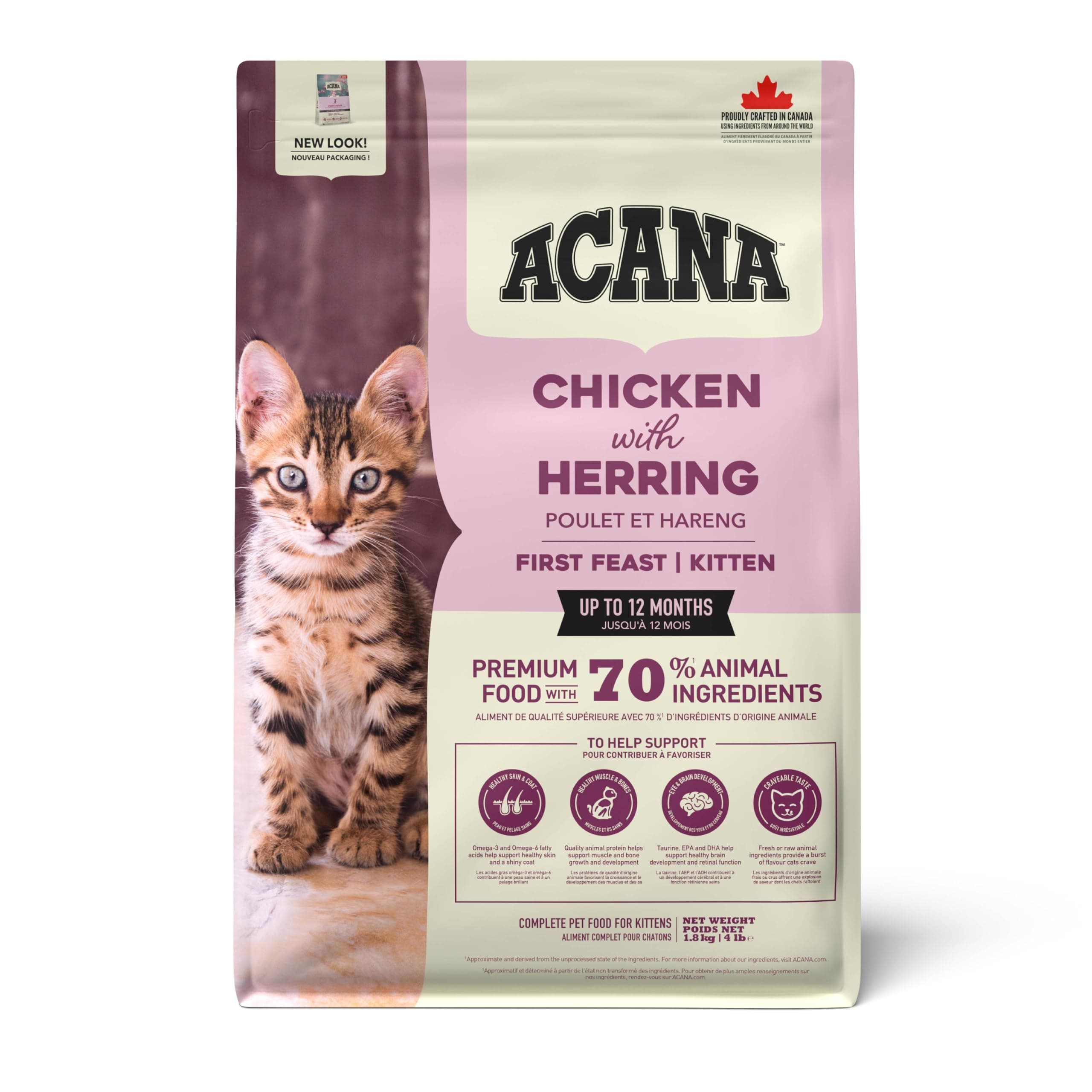 Acana FIRST FEAST KITTEN 1.8KG, White