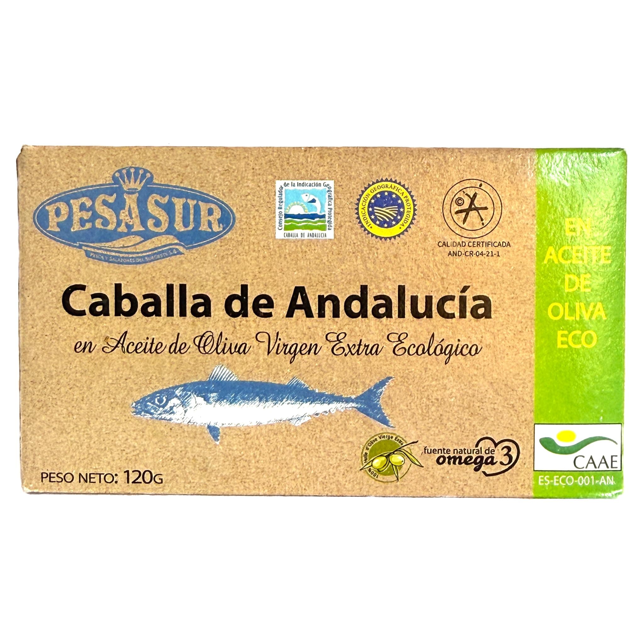 Soldimar Pesasur Mackerel Fillets in Organic Extra Virgin Olive Oil (Pack of 5)