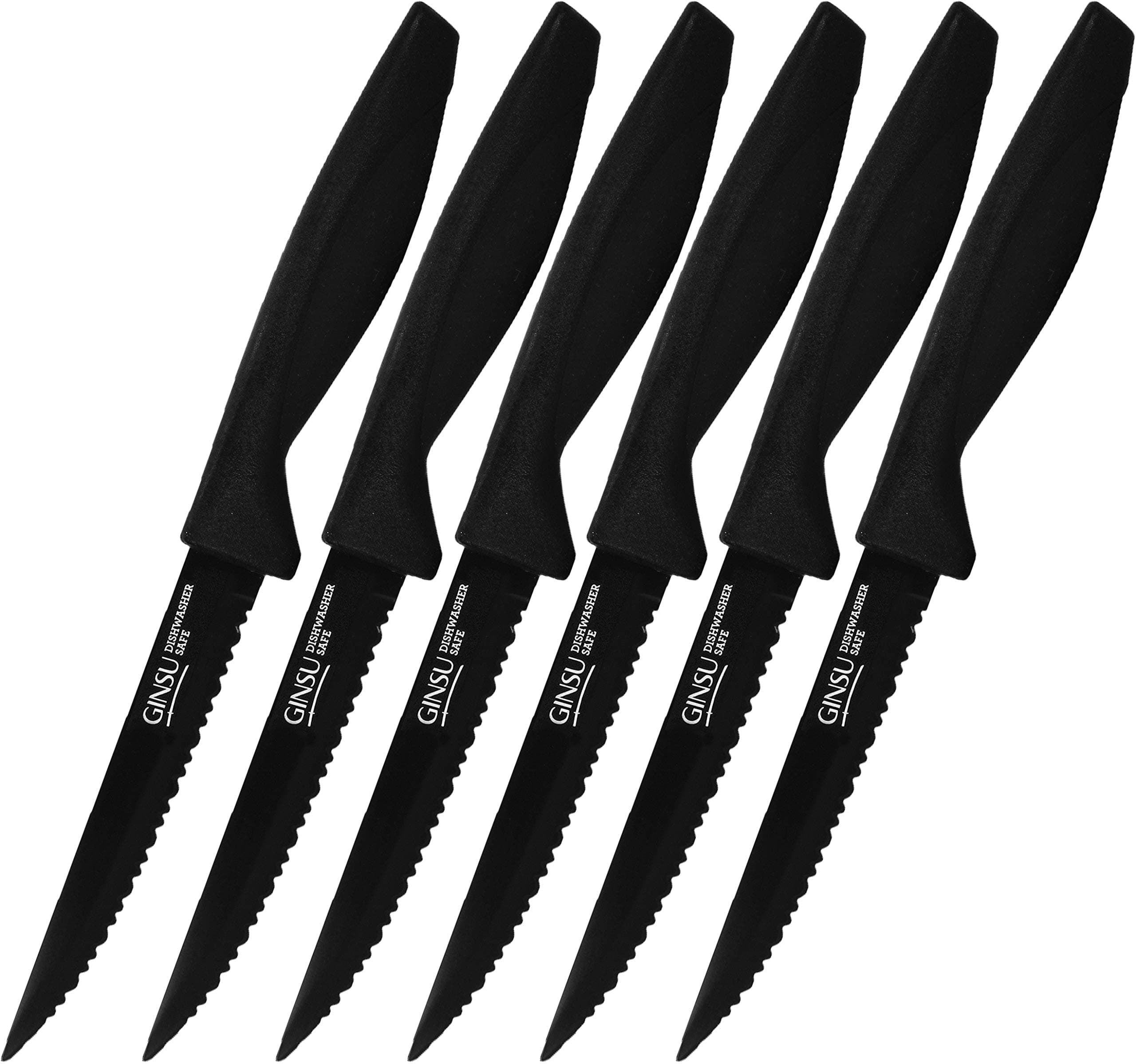 Daku 6-Piece Black Steak Knife Set