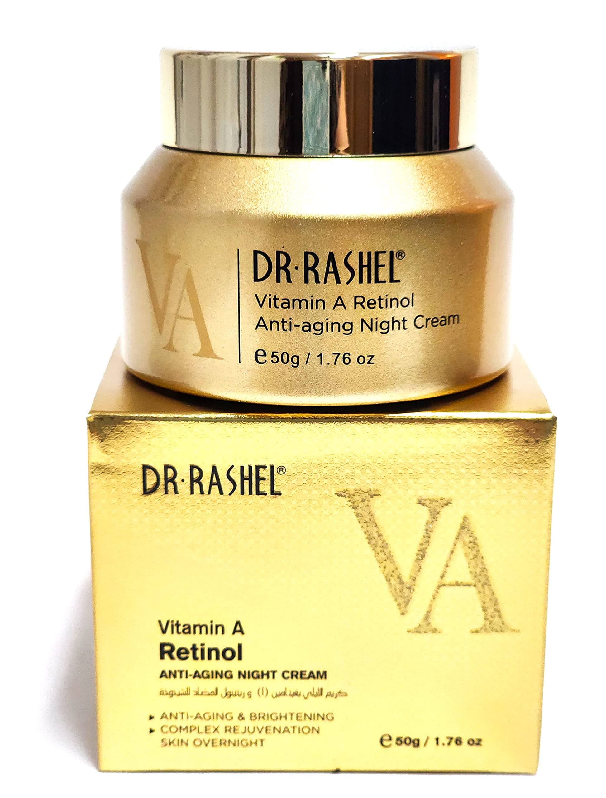 Dr Rashel Vitamin A Retinol Anti - Aging Night Cream, Lifting And Firming Skin, Reduce Fine Lines & Wrinkles - Size 1.76 oz