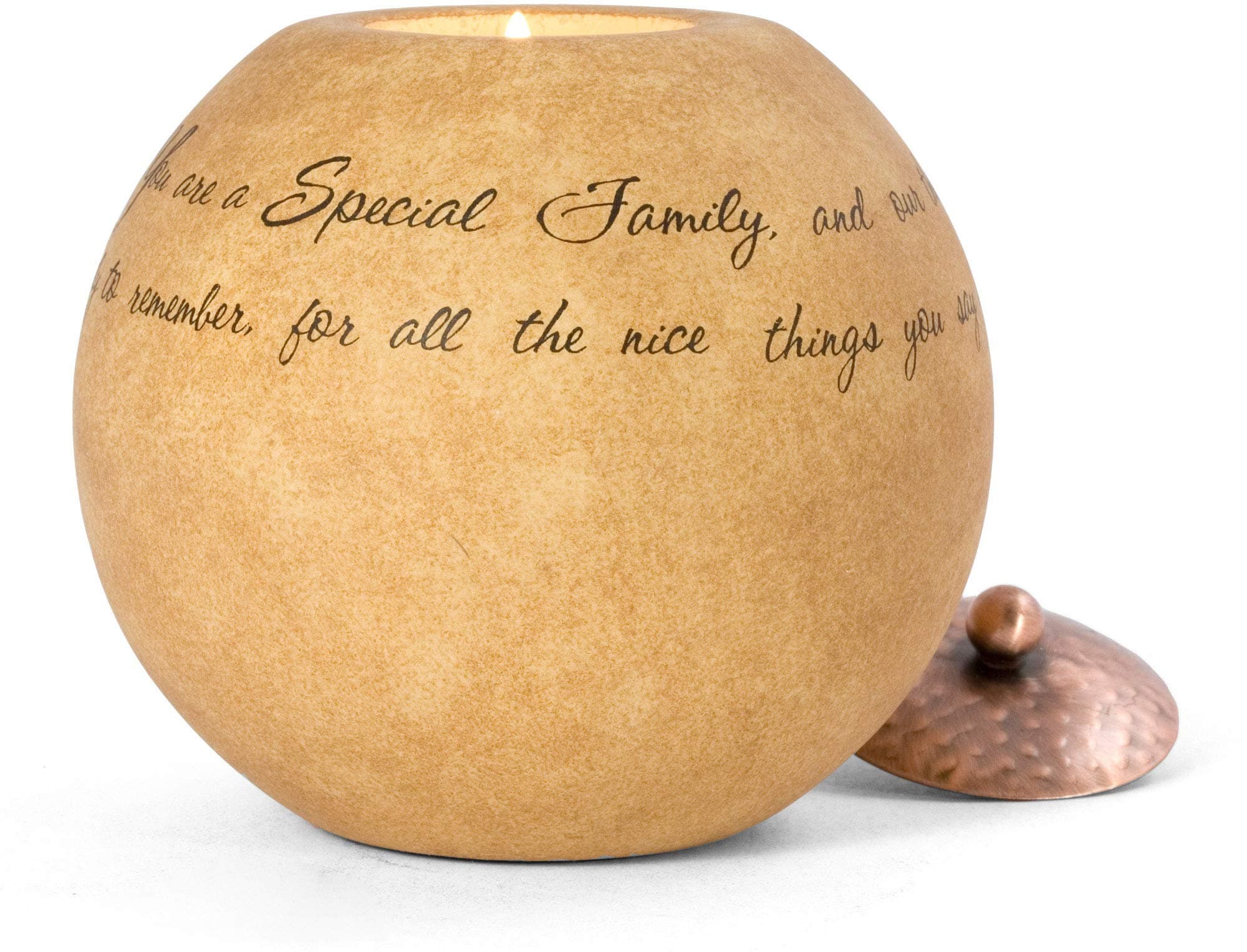 Comfort Candles Special Family by Pavilion Includes Tea Light Candle, 5-Inch Round