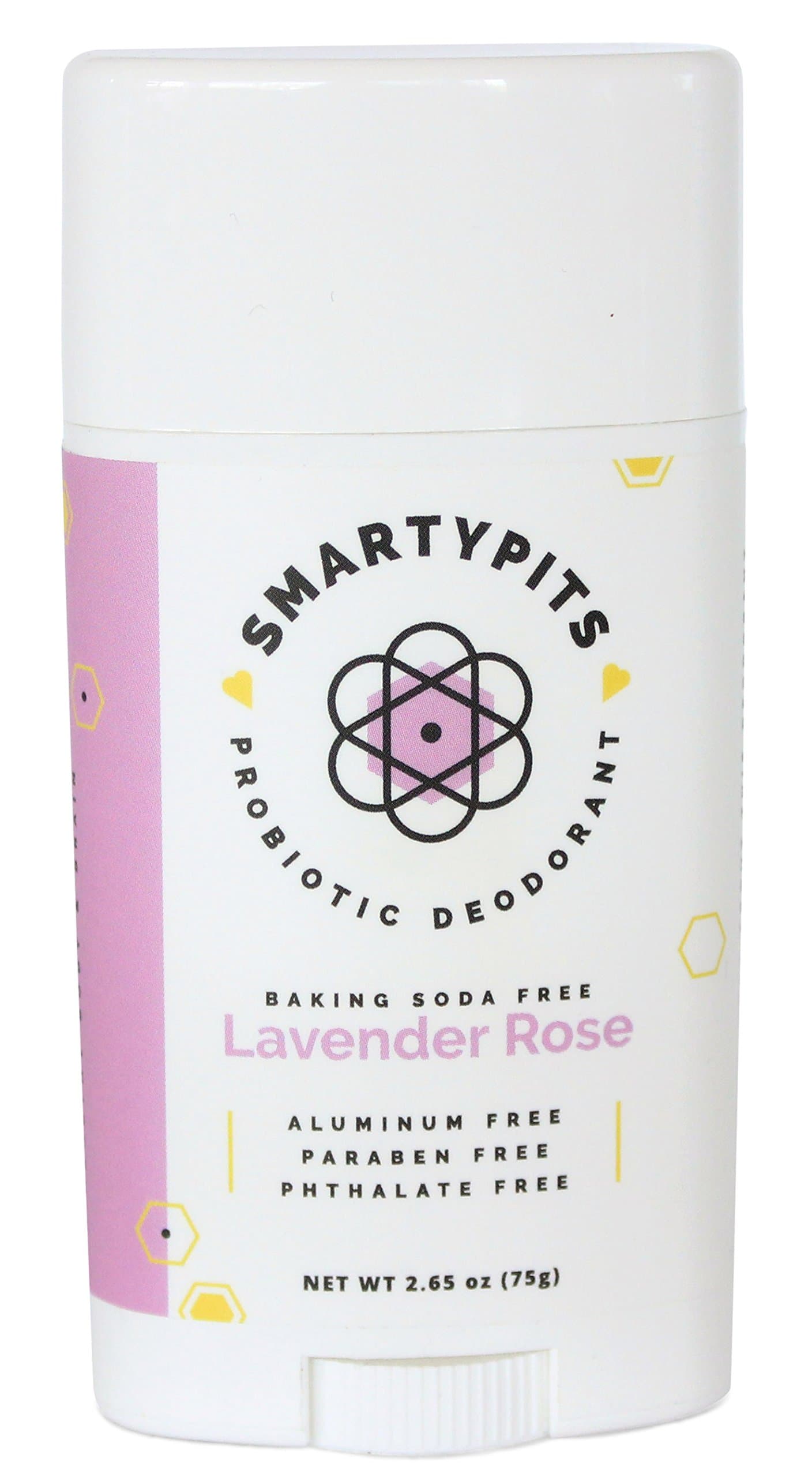 SmartyPits - Natural/Aluminum Free Prebiotic Deodorant (Baking Soda Free) (Lavender Rose)