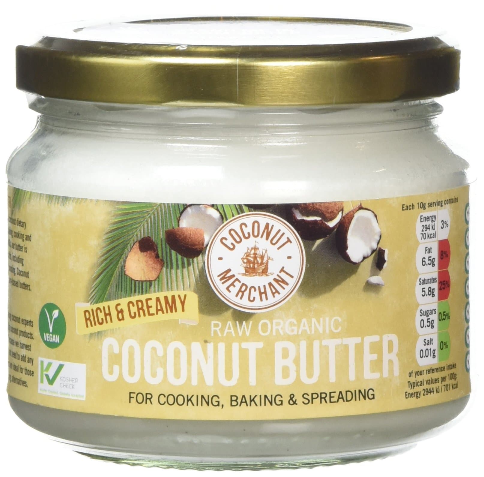 Coconut Merchant Organic Raw Coconut Butter 300 g