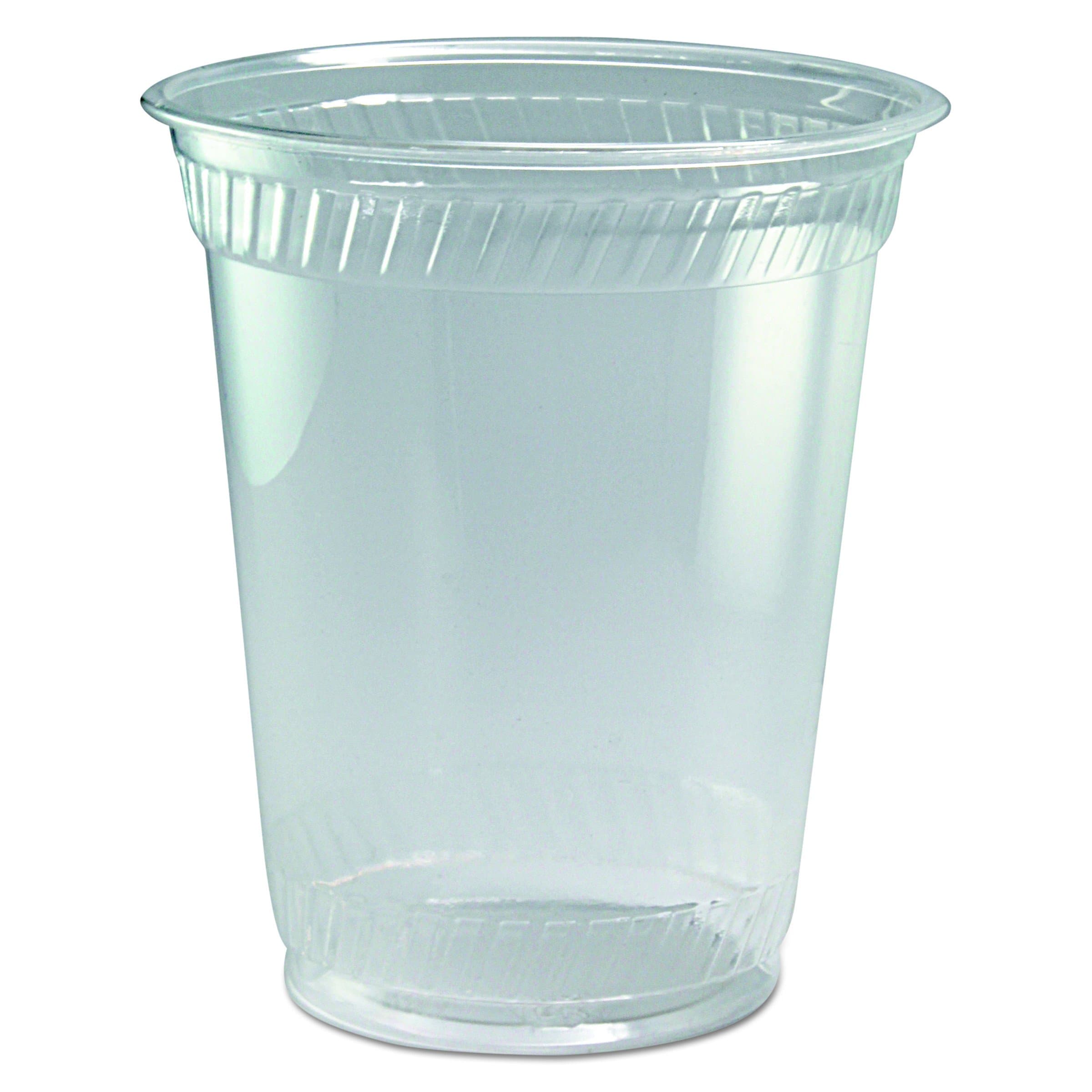 Greenware GC12S 14-Ounce Capacity 3.6-Inch Top Width by 2.3-Inch Bottom Width 4.2-Inch Height Clear Polylactic Acid Squat Drink Cup 50-Pack (Case of 20)
