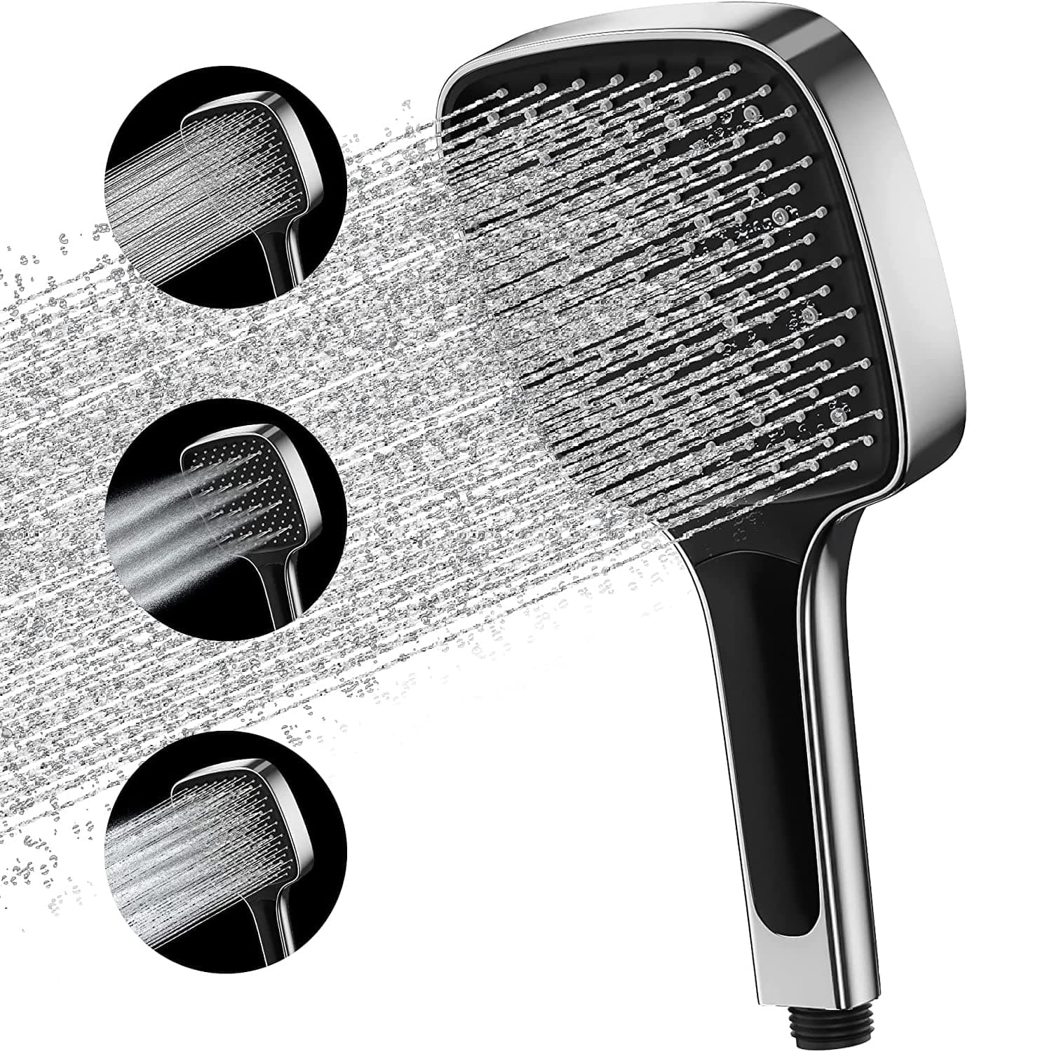 Shower Head, High Pressure Shower Heads with 3 Spray Modes, Powerful Shower Head Only, Universal Water Saving Large Shower Head