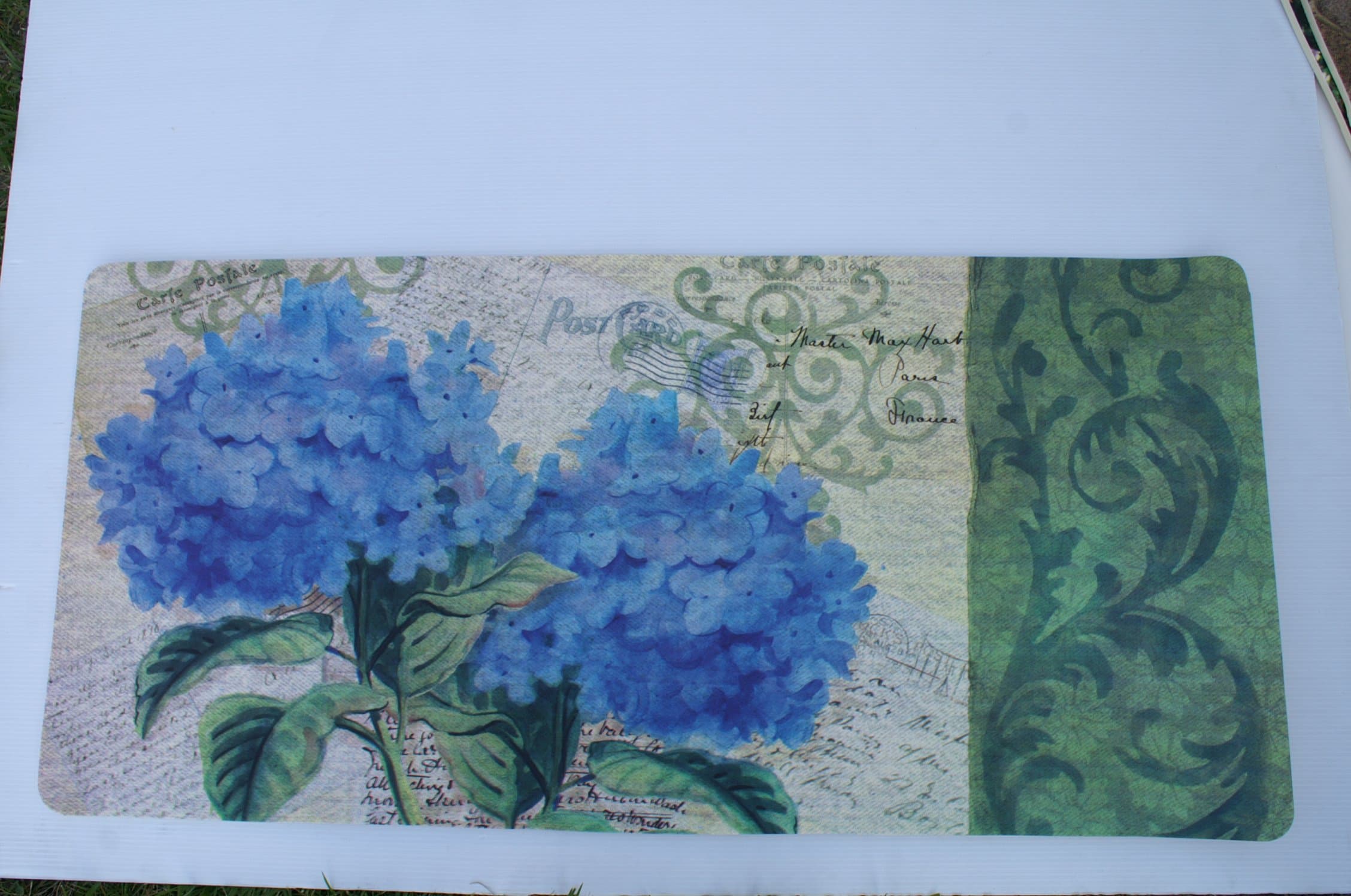 Kitchen Comfort Anti Fatigue Mat - HYDRANGEA FANTASY - 20" x 42"